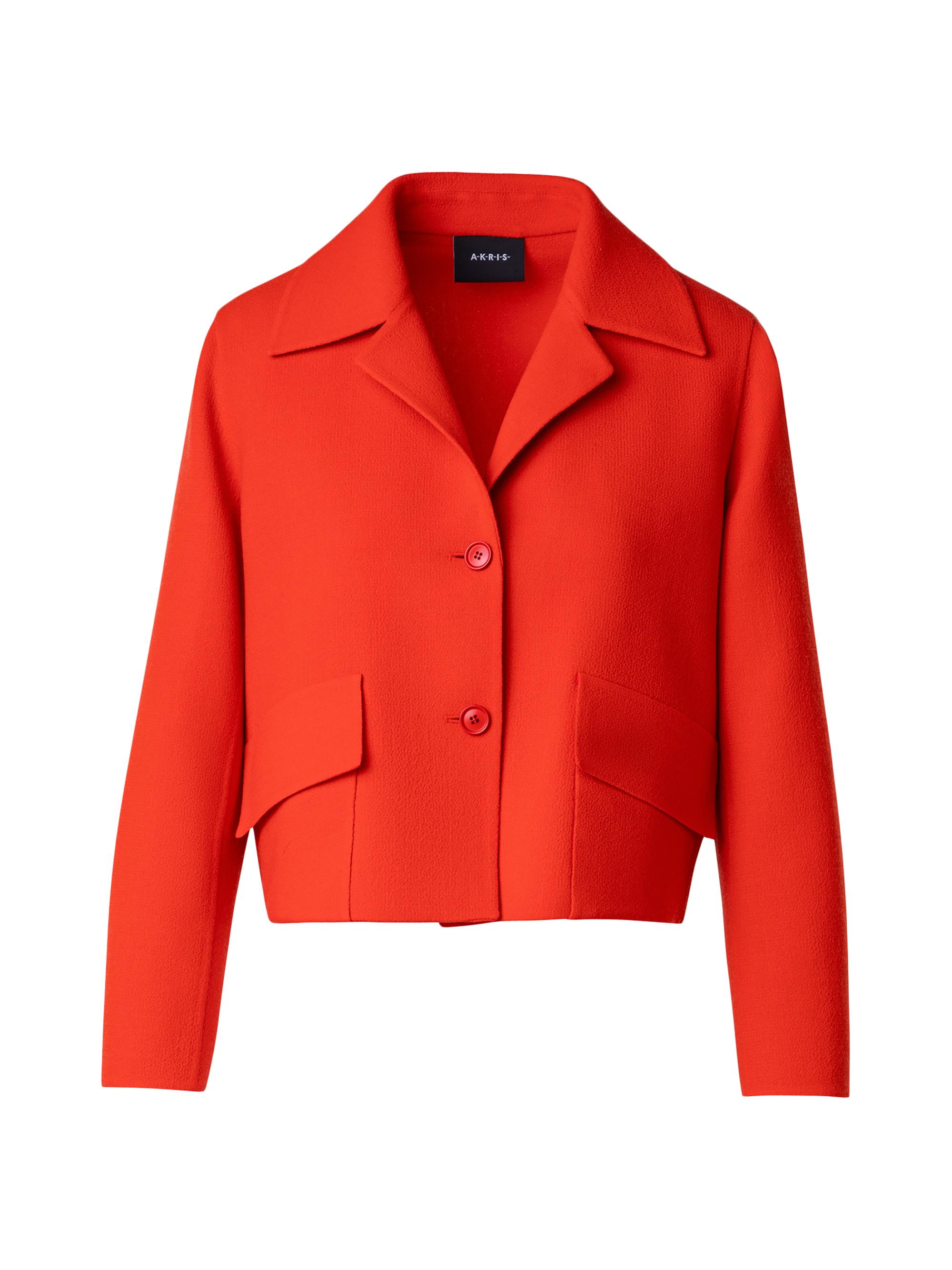 Akris Women's Wes Wool Blouson Jacket - Poppy