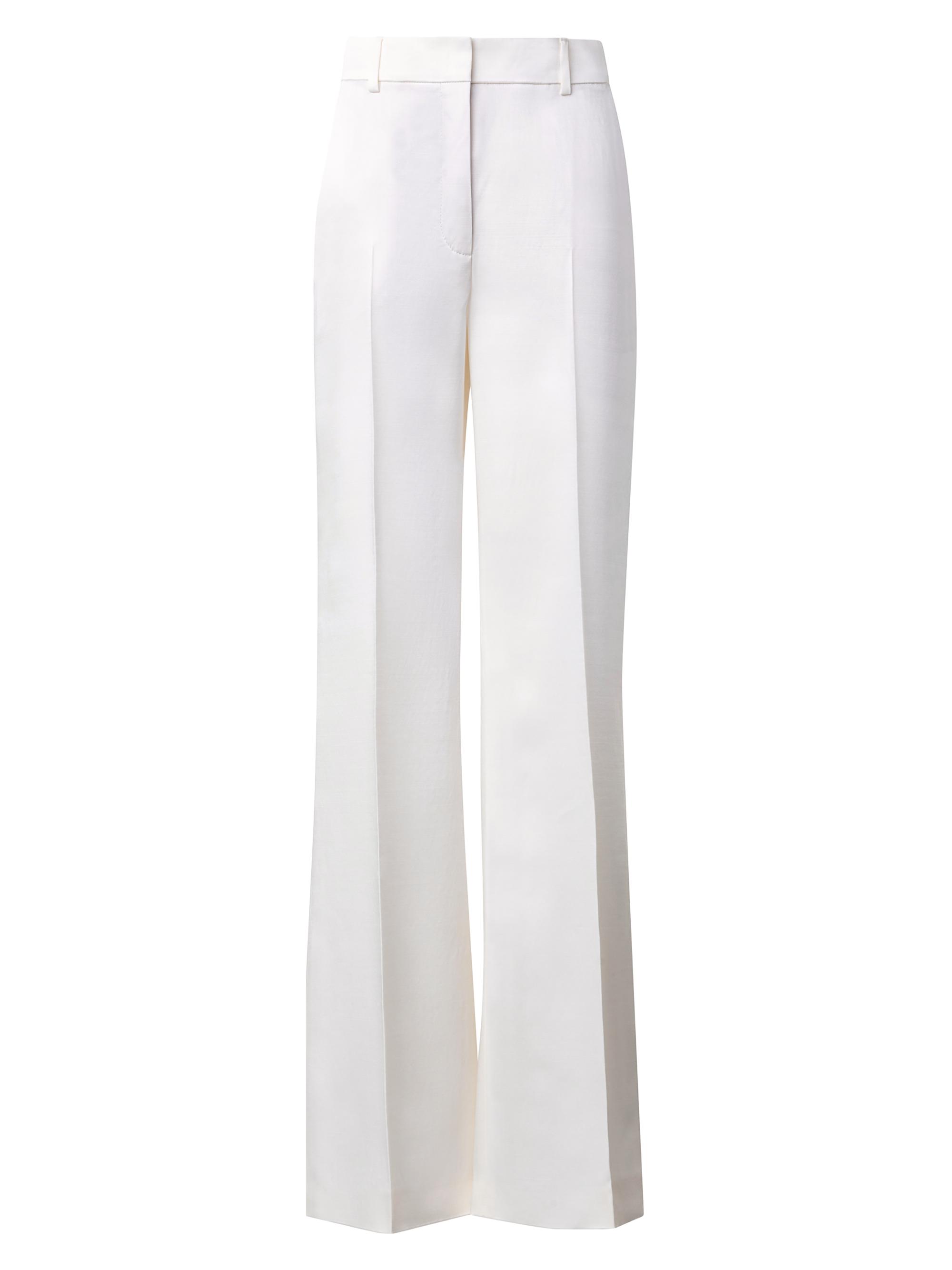 Akris Women's Florine Wool Satin Wide-Leg Pants -