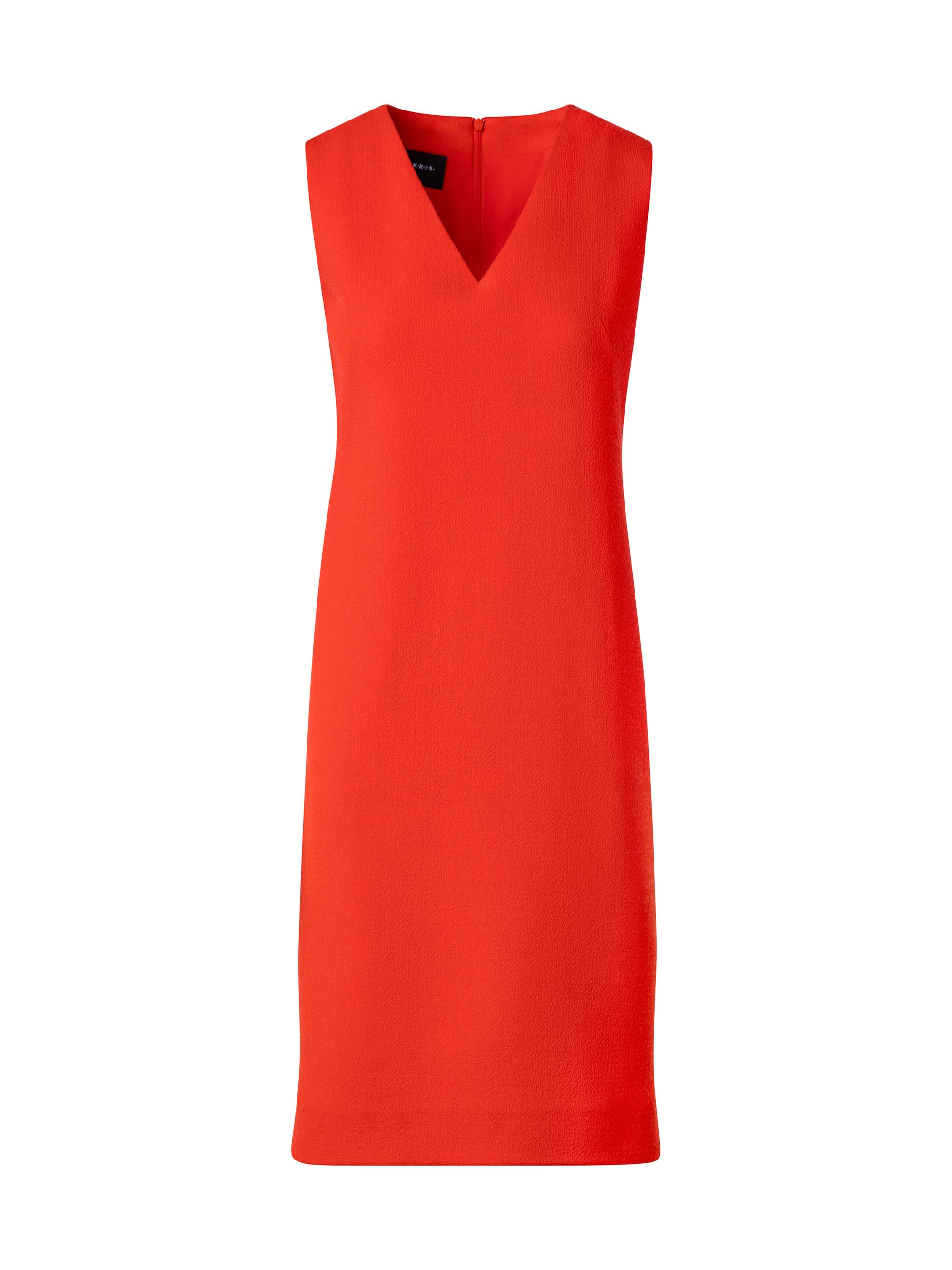 Akris Women's Wool V-Neck Sheath Dress - Poppy
