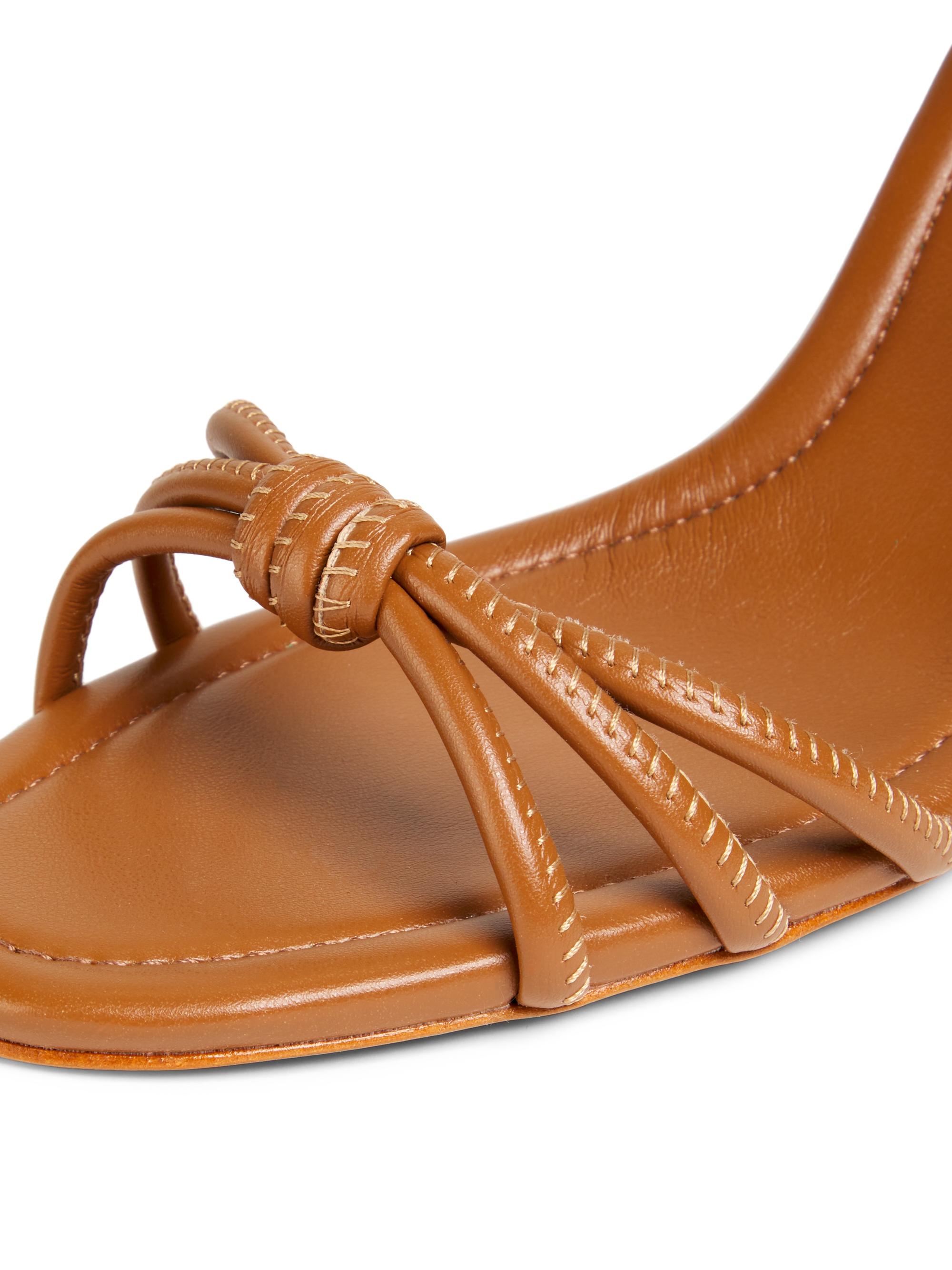 90mm Woven Leather Slide Sandals