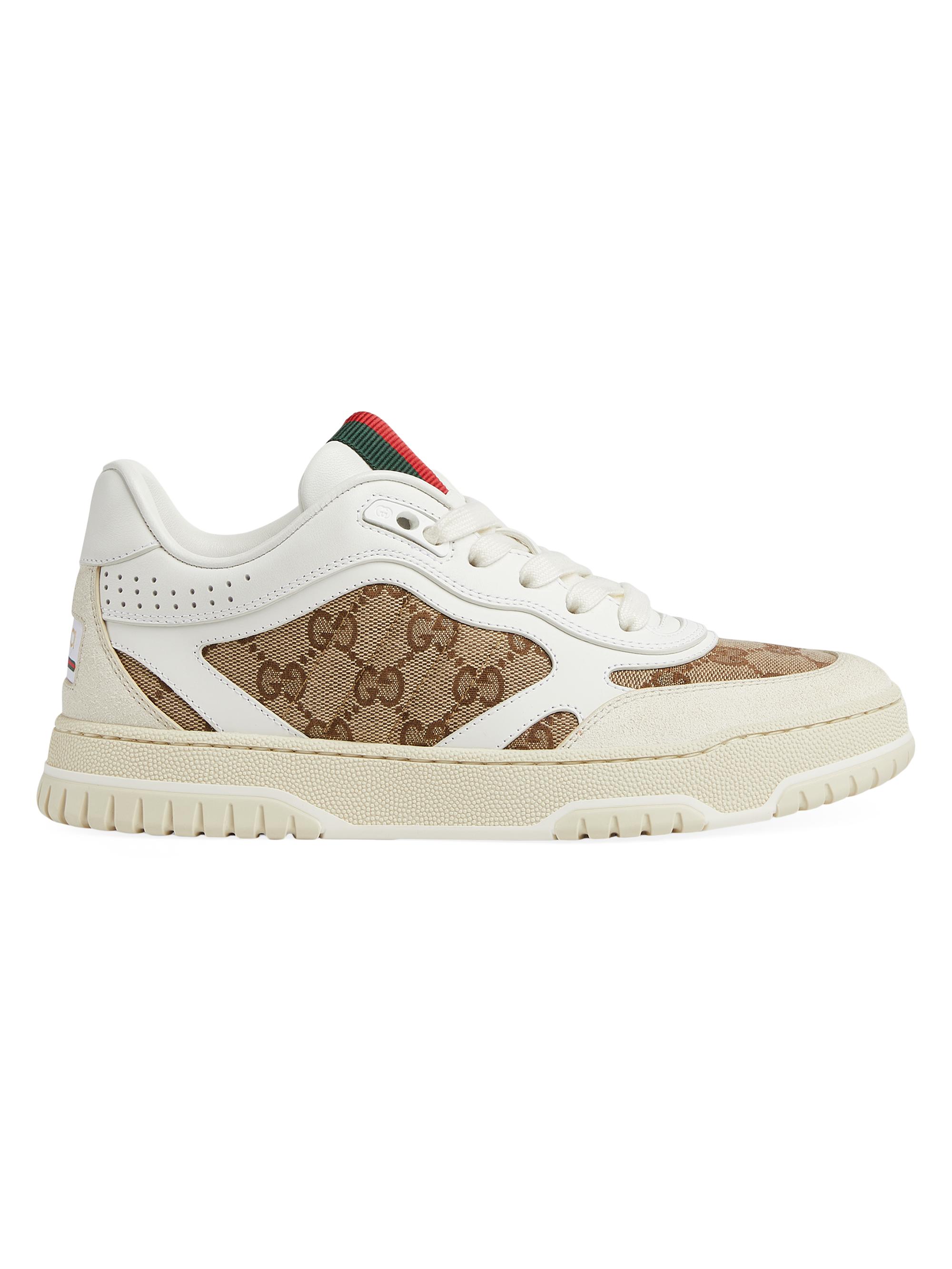 Gucci Re-Web Leather Sneakers | Saks Fifth Avenue