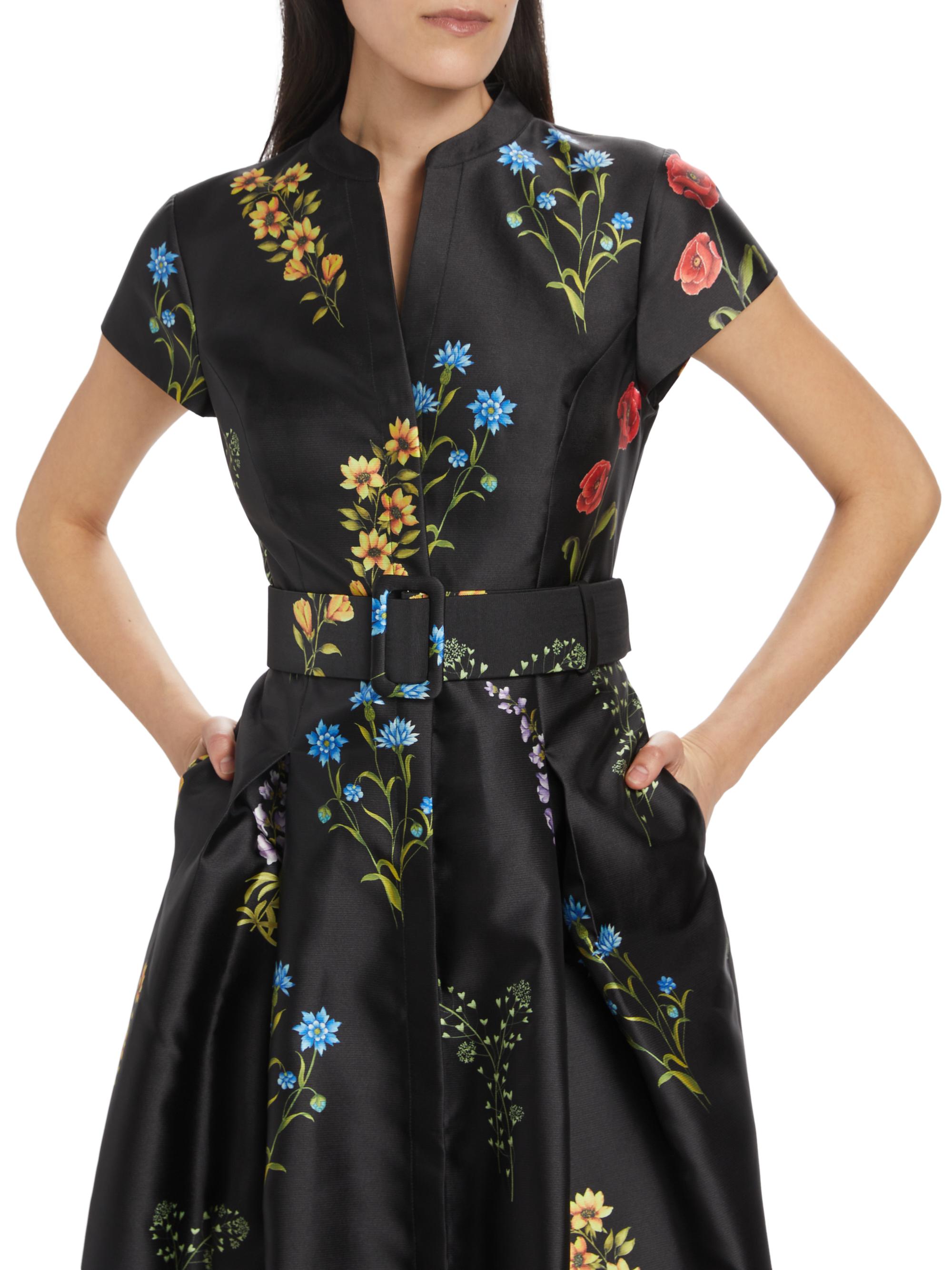 Sachin & Babi Marta Gown - Noir Bouquet - Size 6