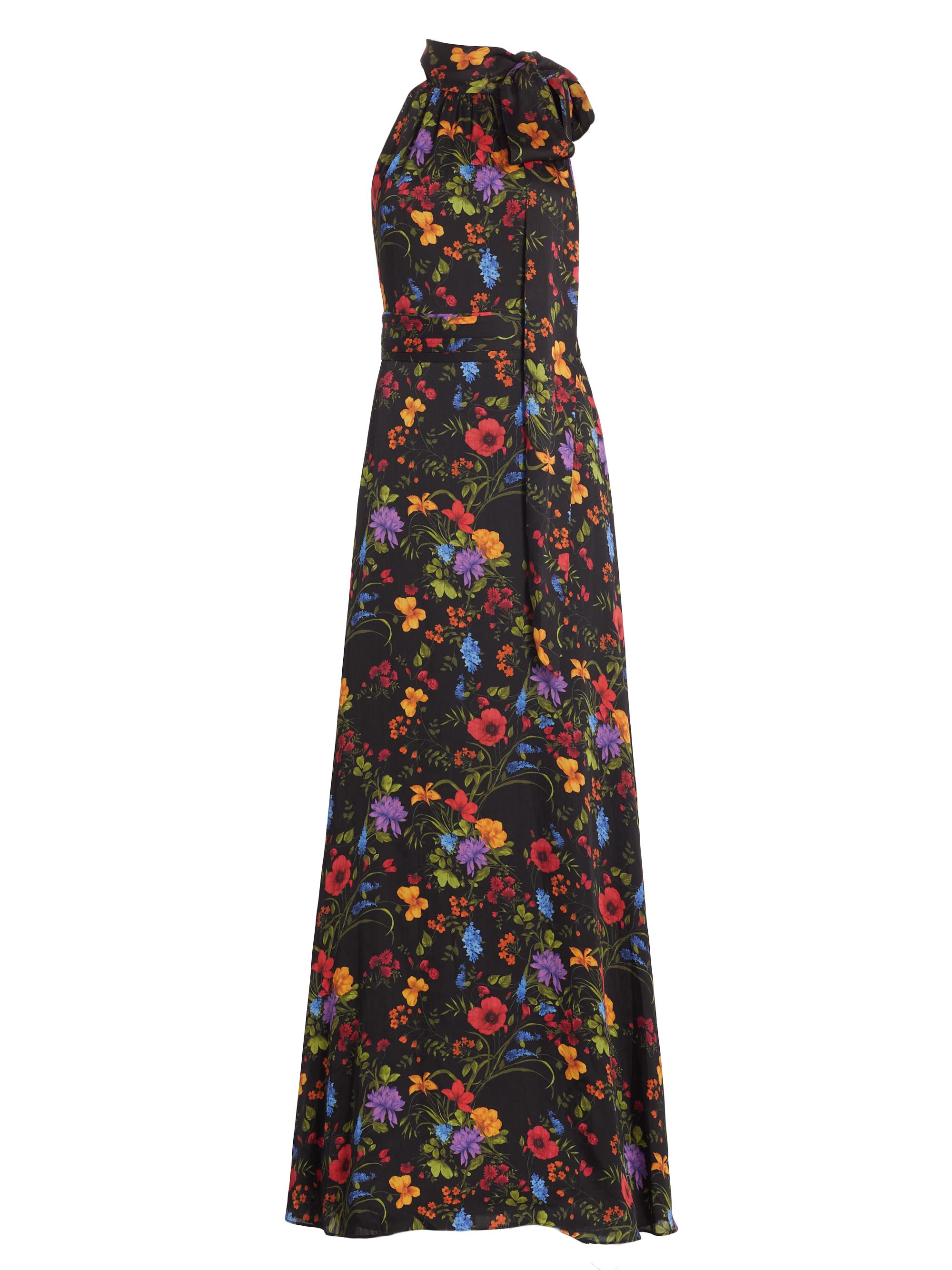 Sachin & Babi Women's Kayla Floral Georgette Gown - Noir Wildflower