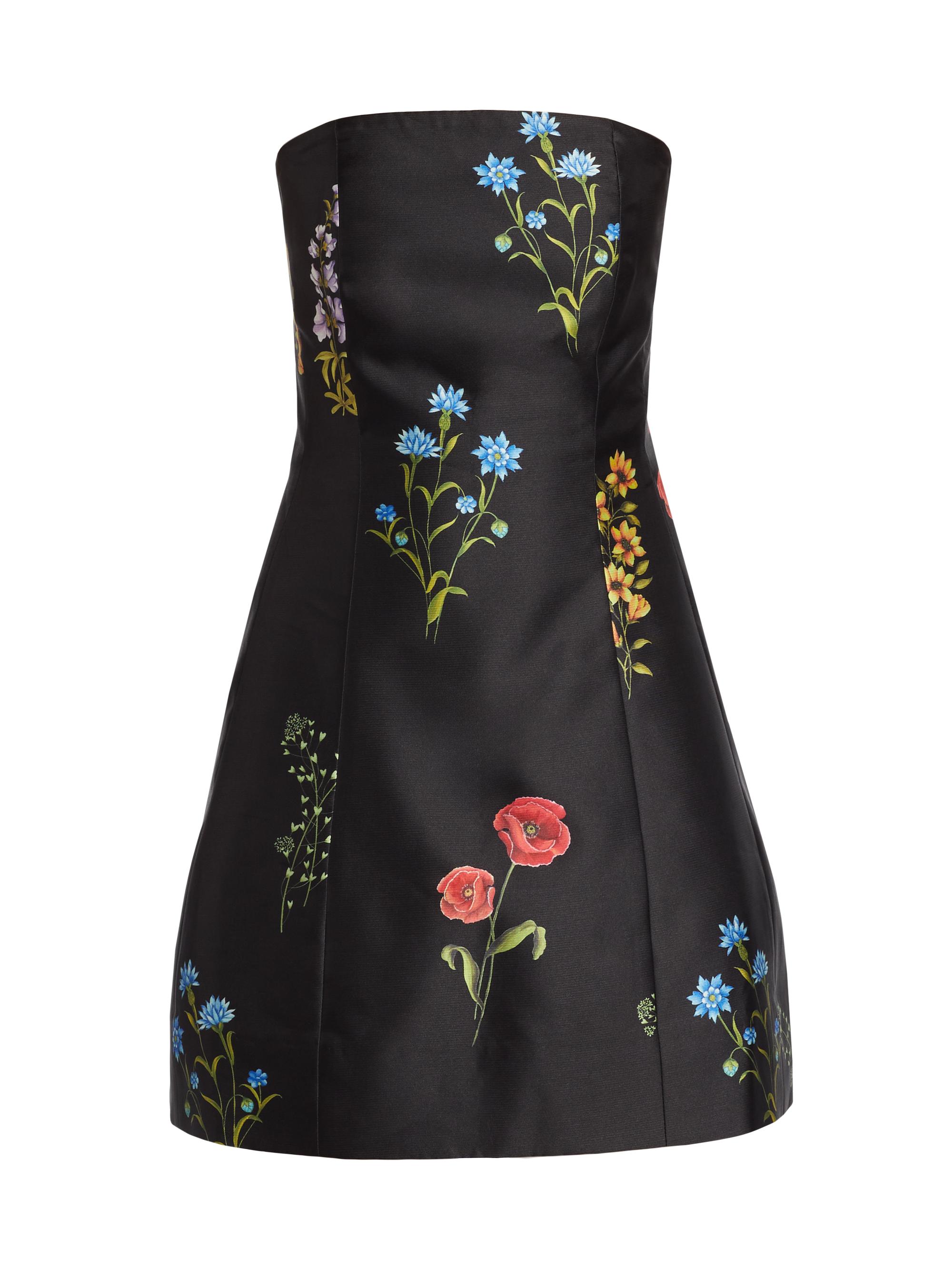 Sachin & Babi Women's Alanna Floral Strapless Dress - Noir Bouquet
