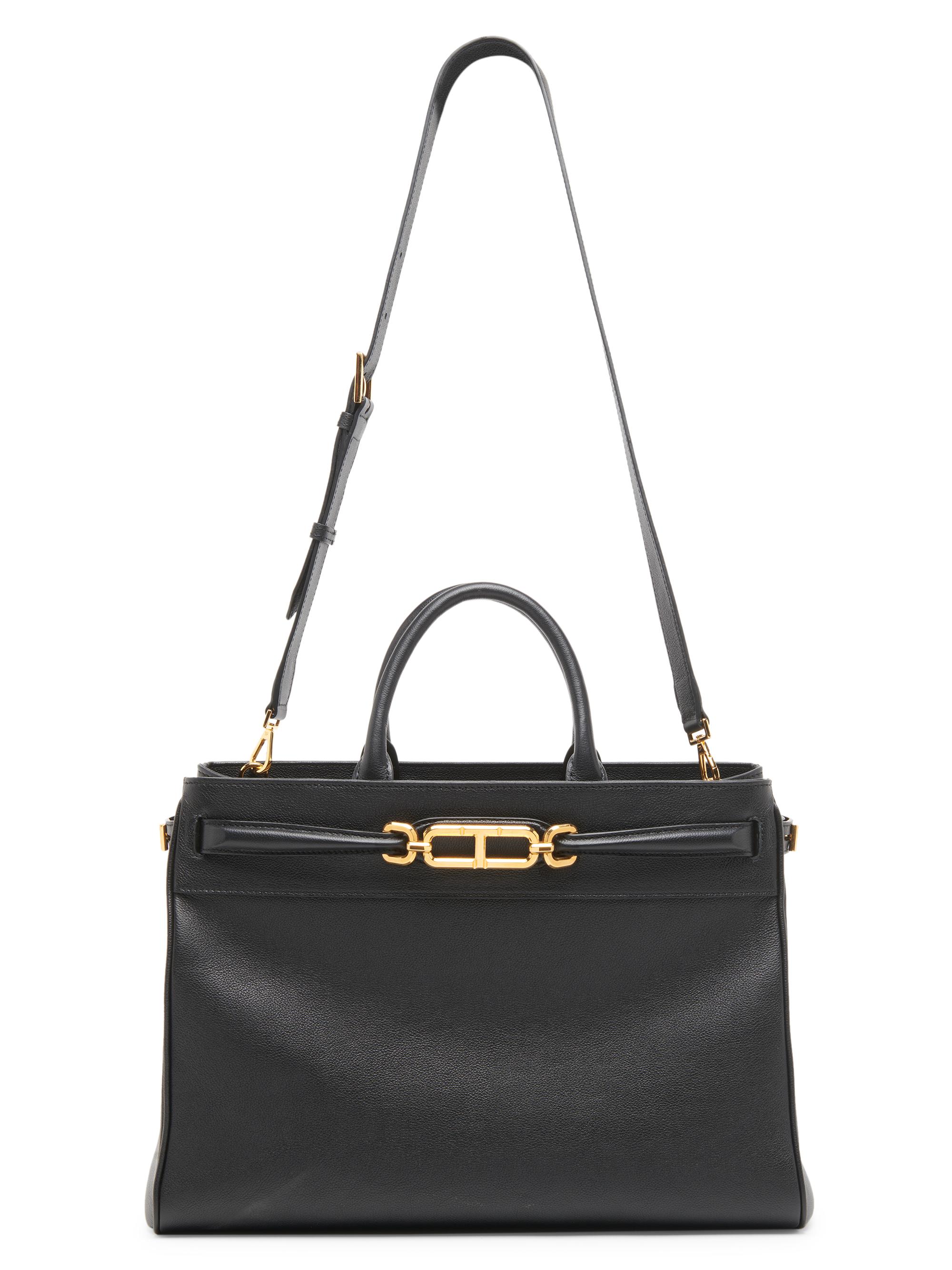 TOM FORD Women's  Leather Top-Handle Bag - Black