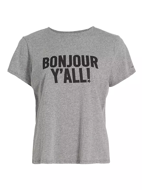 Shop Cinq à Sept Bonjour Y'all Graphic T-Shirt | Saks Fifth Avenue