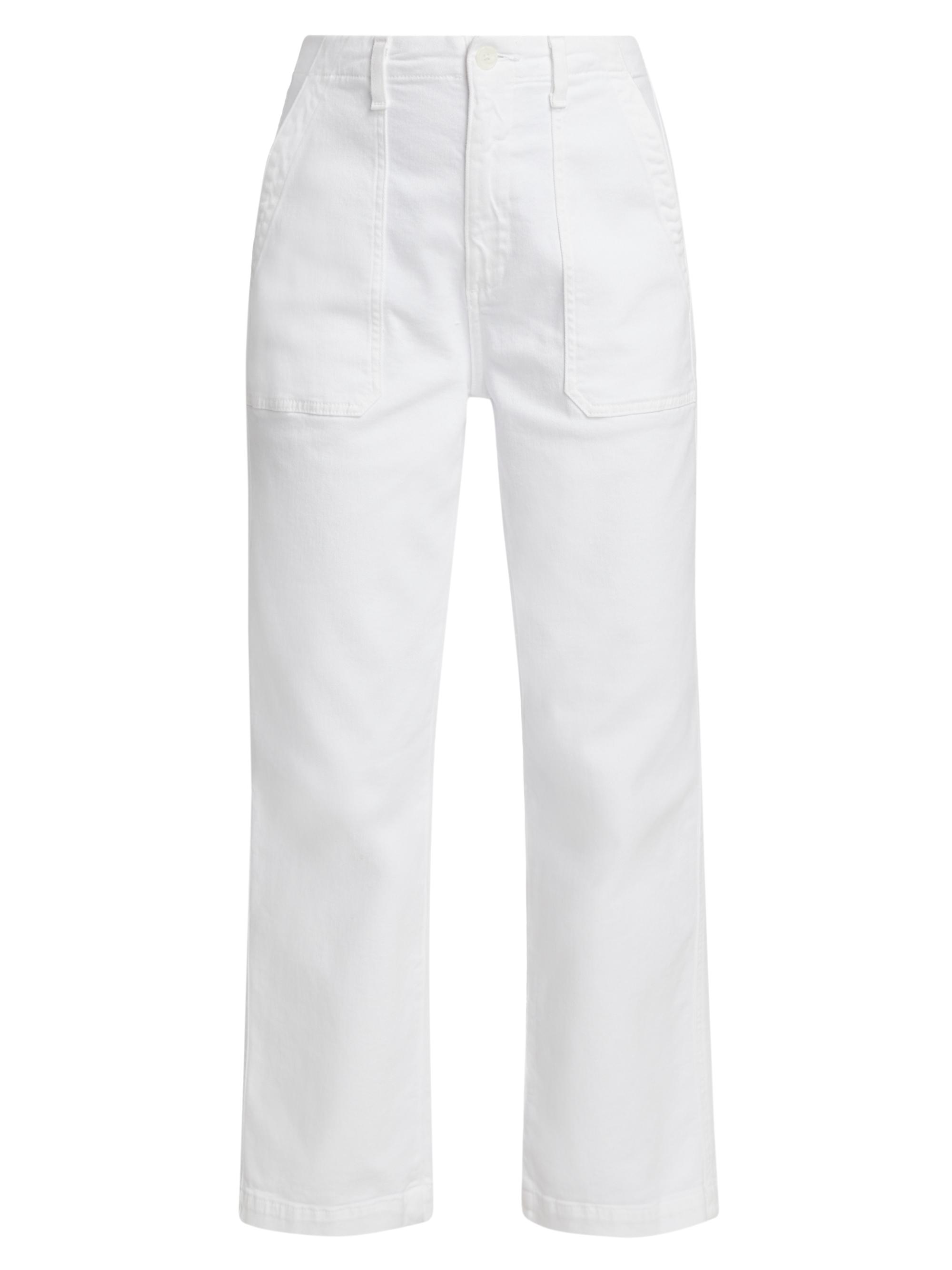 AG Jeans Women's Analeigh Denim Trousers - Cloud White