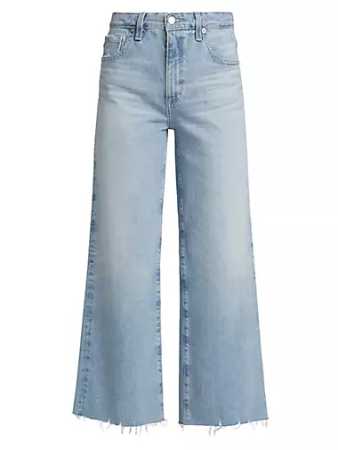 Saige Wide-Leg Cropped Jeans