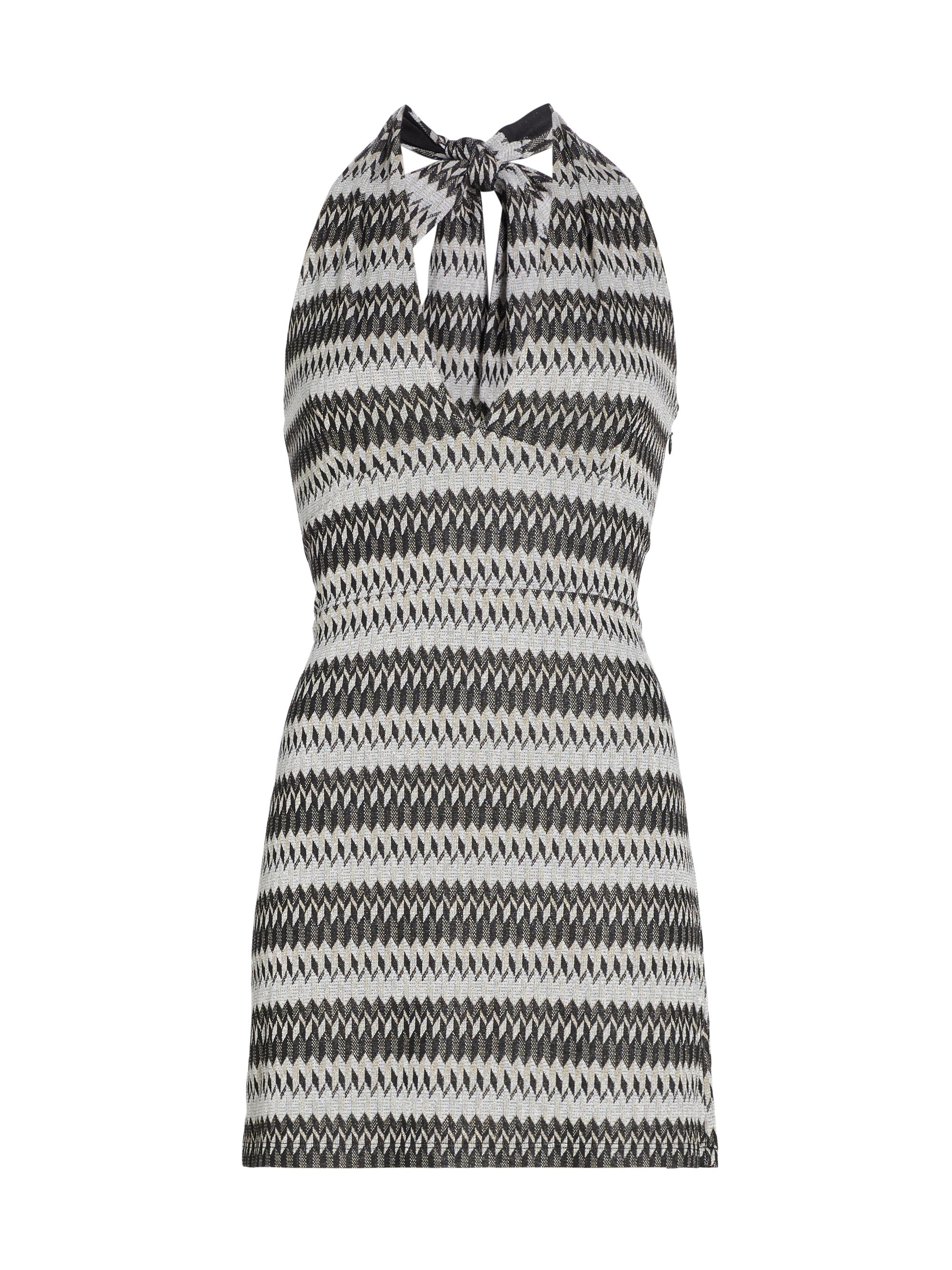 Ramy Brook Women's Rayna Geometric Minidress - Black Sand Stone