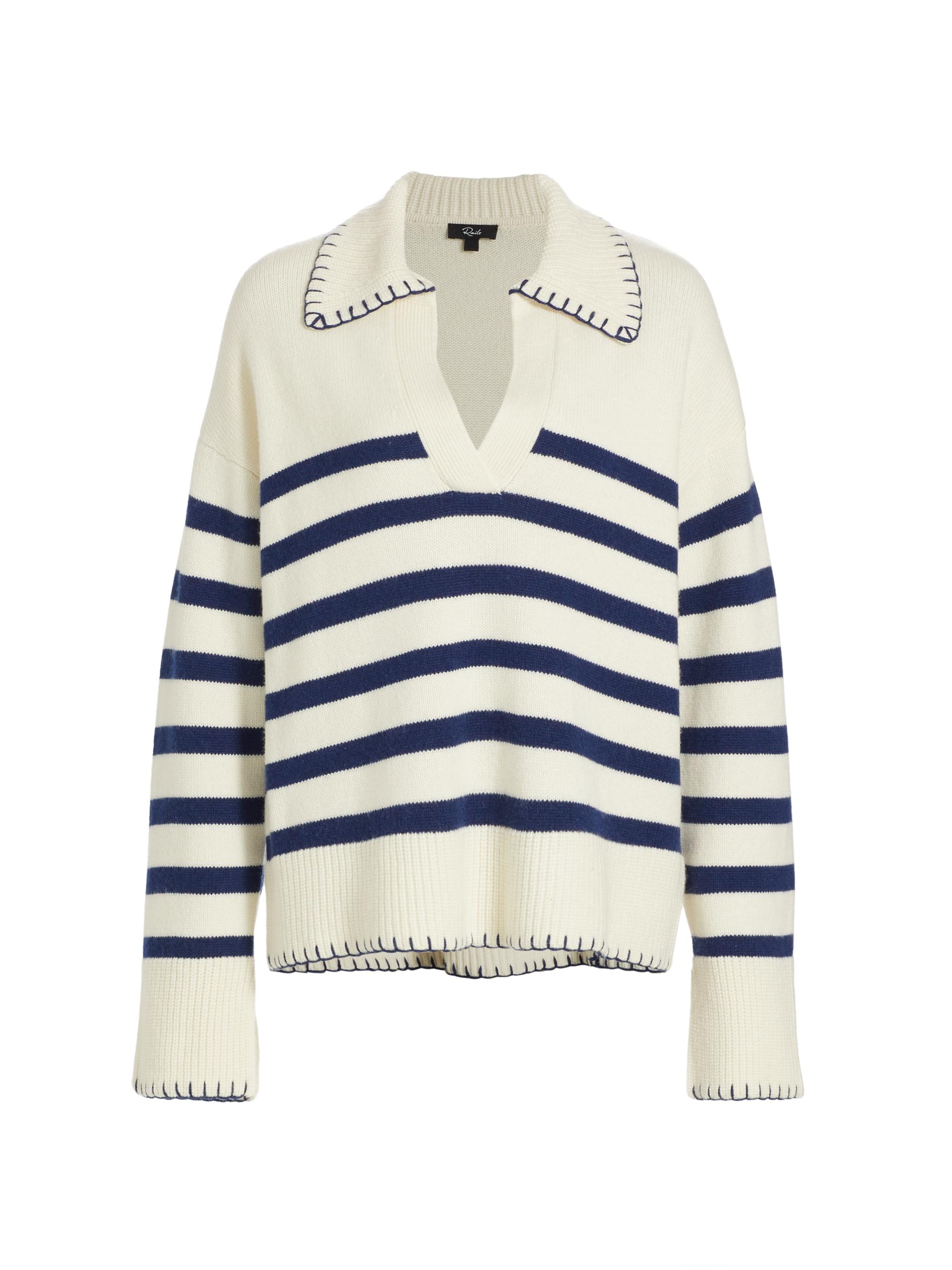 Rails Women's Athena Striped Sweater -  Navy Stripe