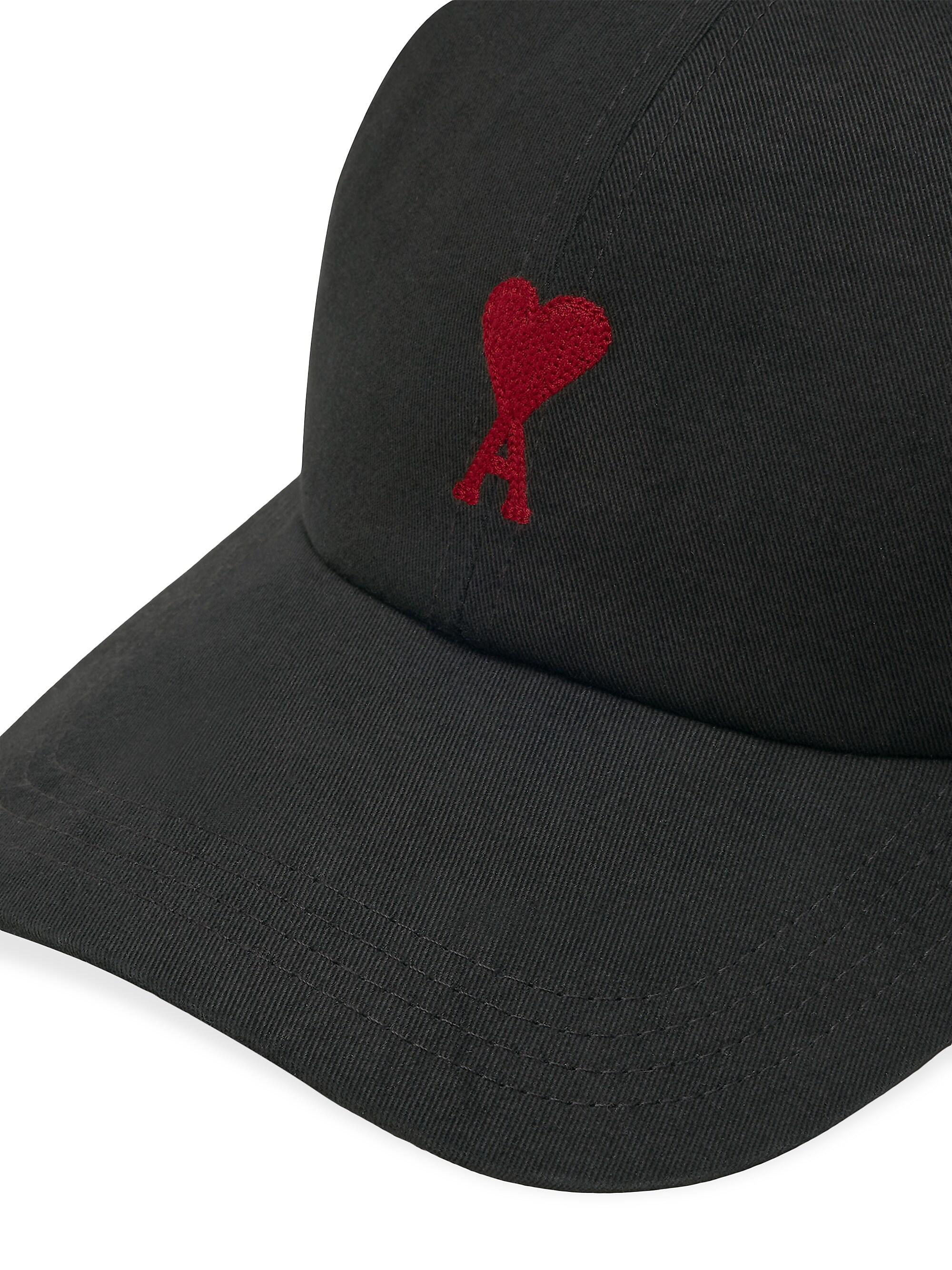 帽子 amiparis Ami de Coeur スタッド キャップ ブラック | AMI PARIS