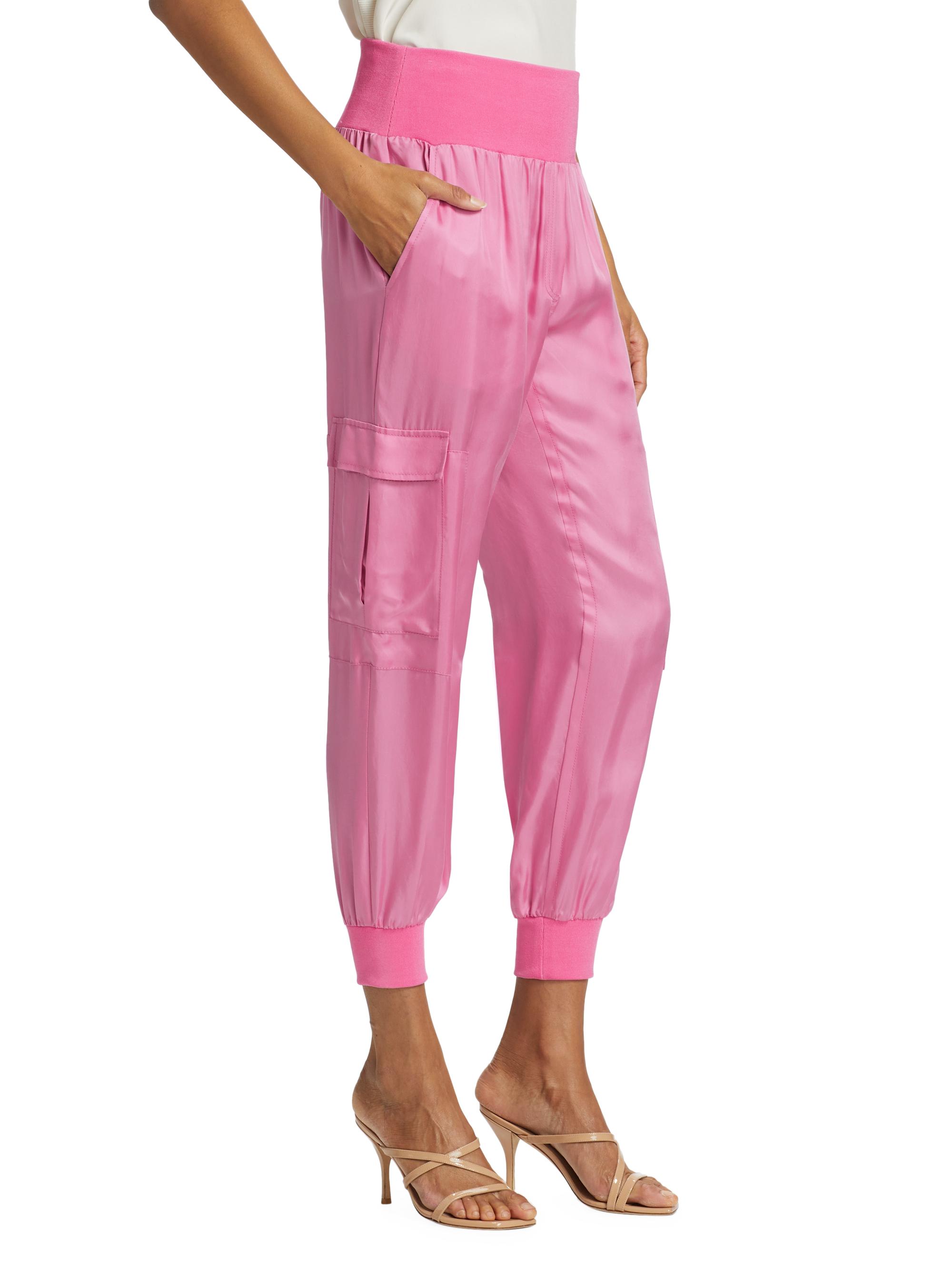 Cinq à Sept Giles Satin Jogger Pants | Saks Fifth Avenue