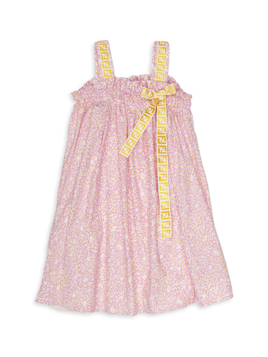 Fendi Little Girl's & Girl's FF Floral Print Dress | Saks