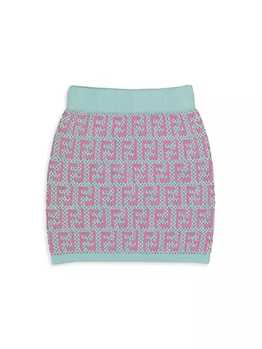 Girl's FF Allover Knit Skirt