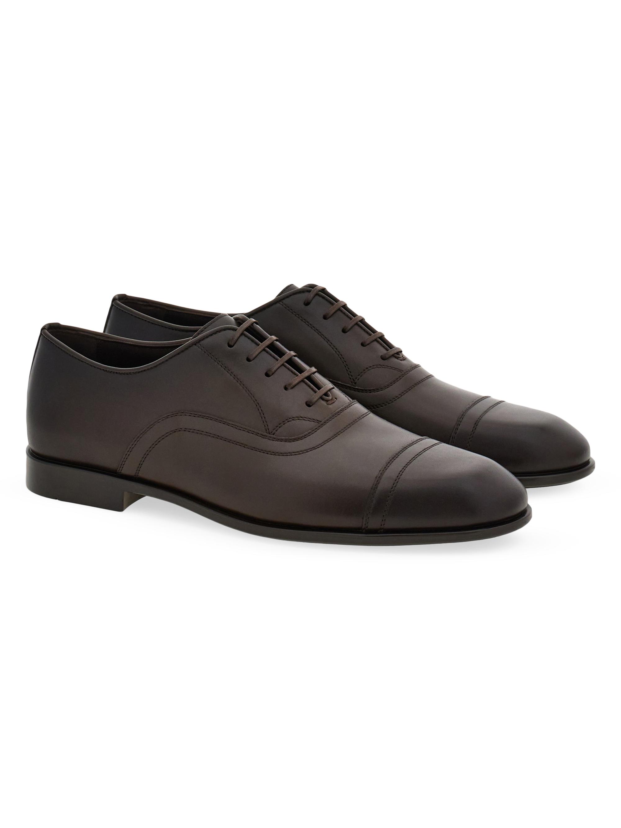 FERRAGAMO Cortez Leather Oxfords | Saks Fifth Avenue display picture 2