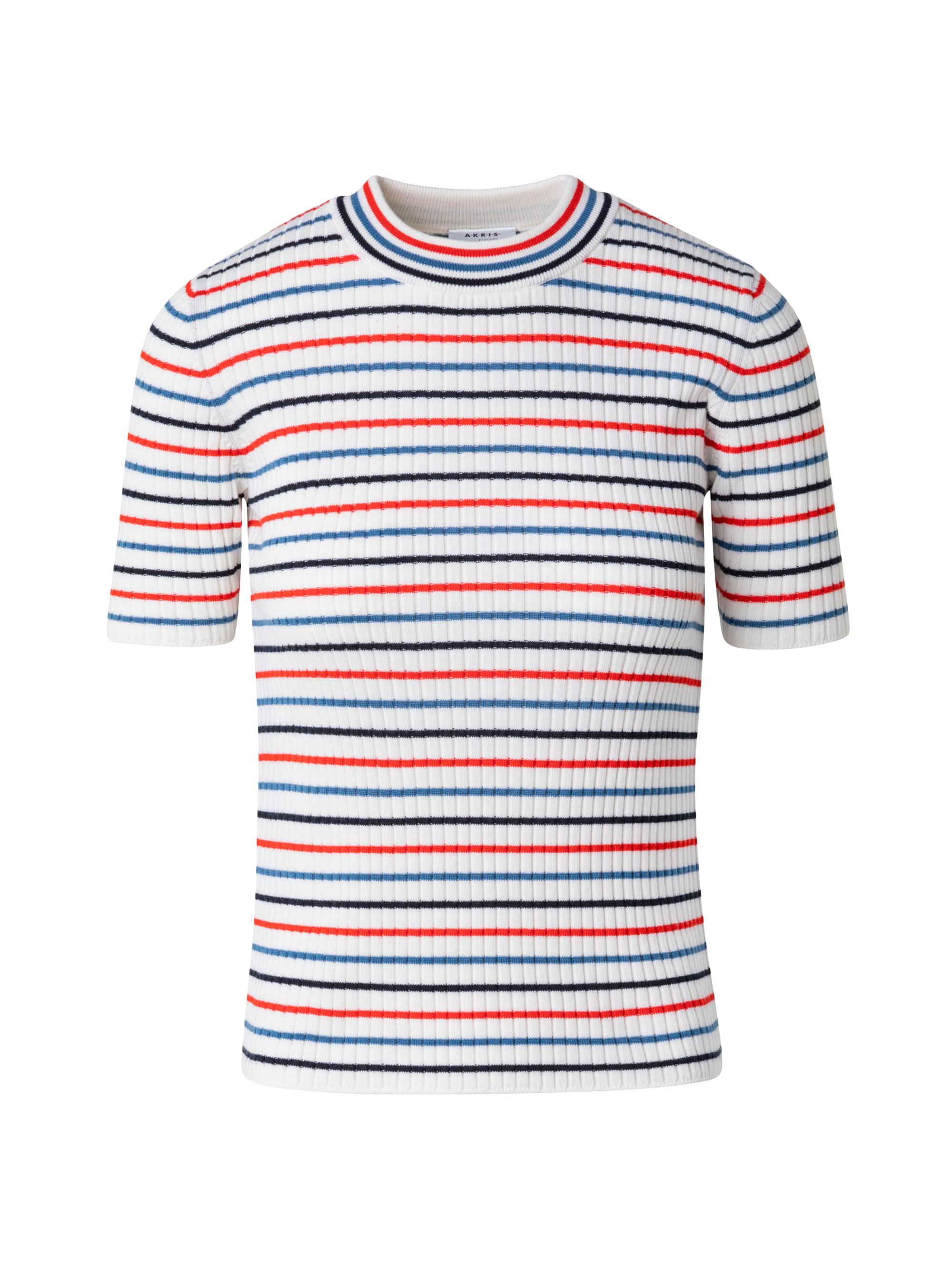 Akris punto Women's Striped Wool T-Shirt