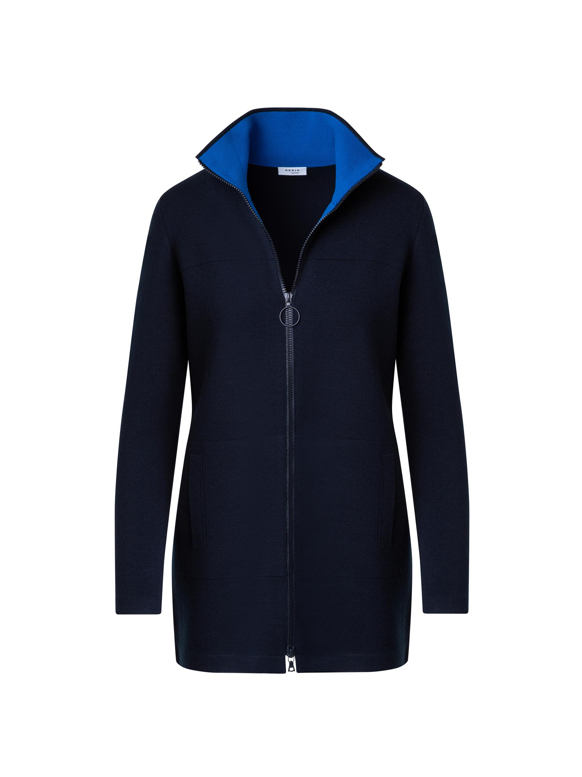 Akris punto Women's Milano Colorblock Longline Cardigan - Navy