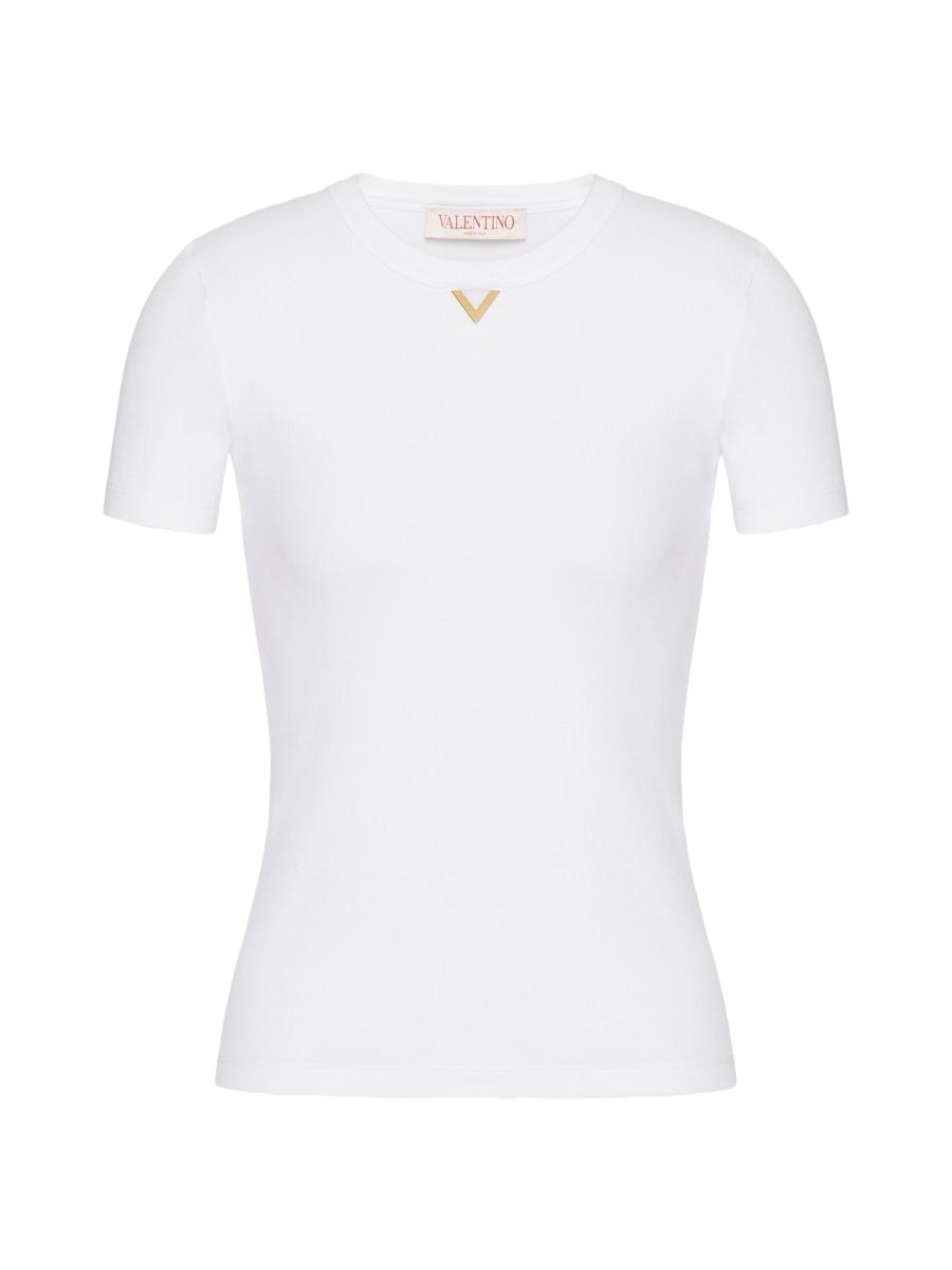 VALENTINO - 【未使用タグ付き】VALENTINO レース 白襟 ポロシャツ 半袖 Tシャツ VALENTINO - 【未使用タグ付き】VALENTINO レース 白襟