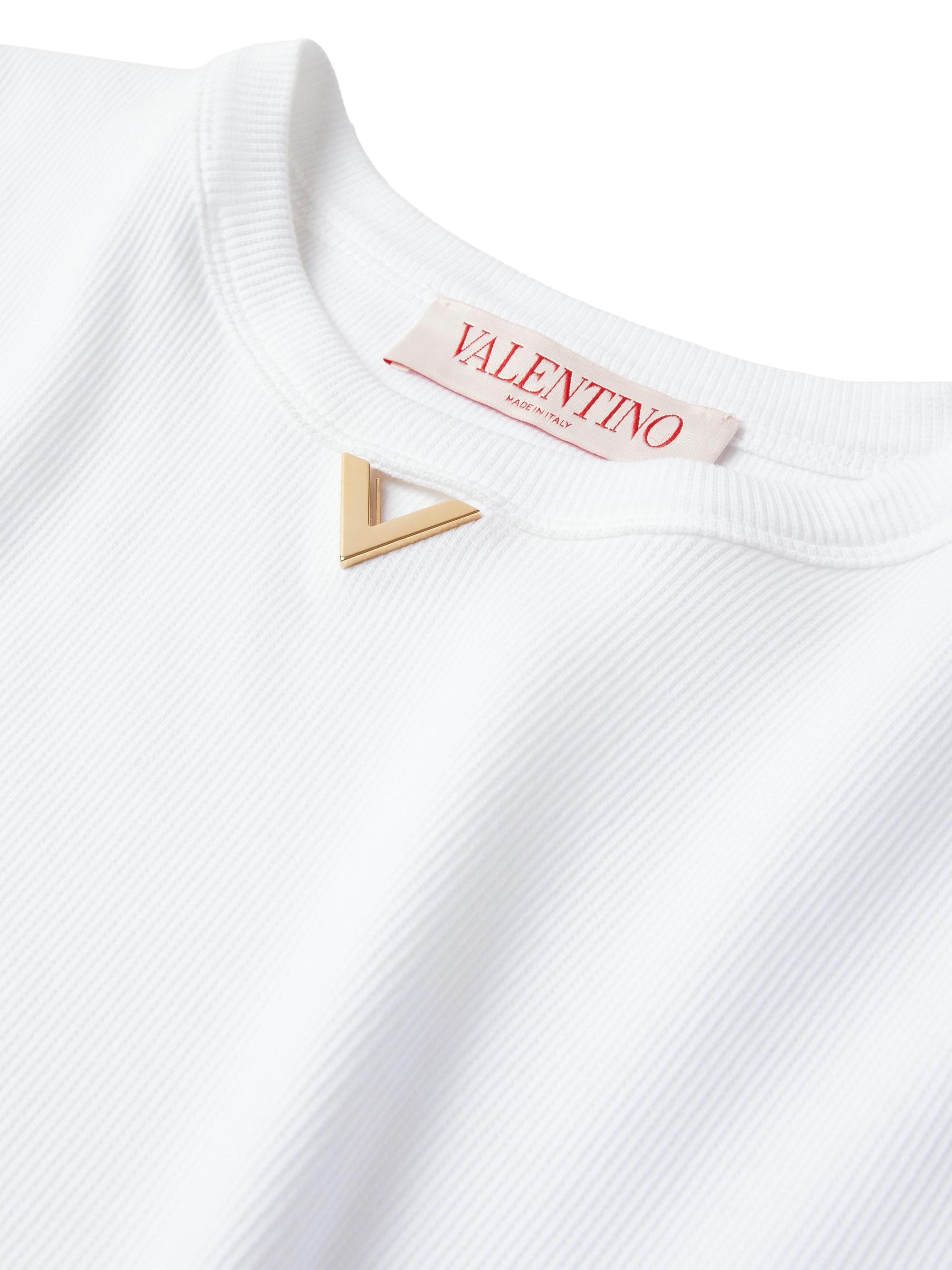 VALENTINO ホワイト Tシャツ M Valentino Garavani White Cotton T-shirt | italist