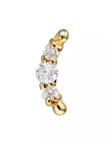 Anzie X Mel Soldera 14K Yellow Gold & 0.06 TCW Diamond Earring