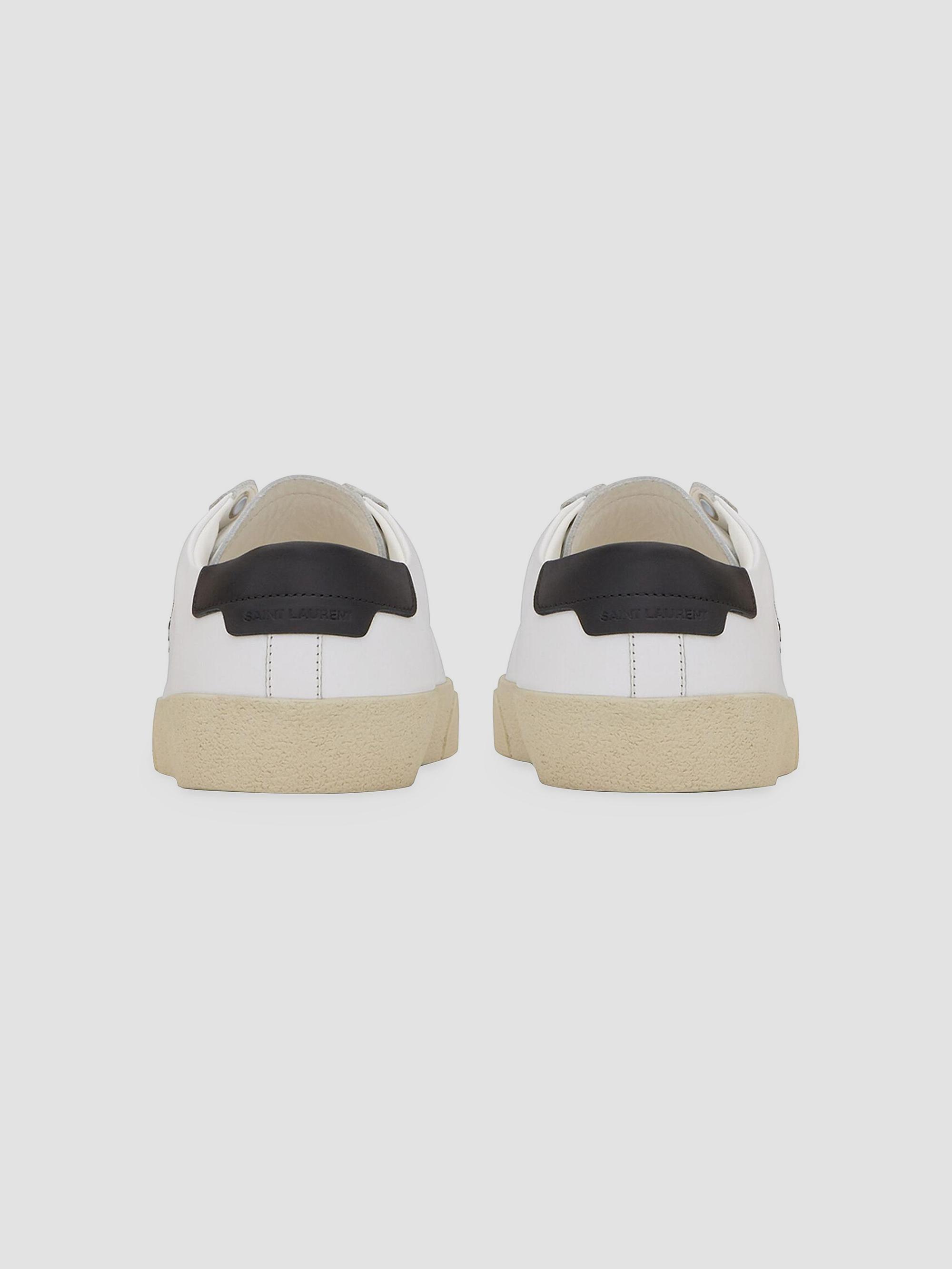 Saint Laurent Women's Court Classic SL-06 Embroidered Sneakers