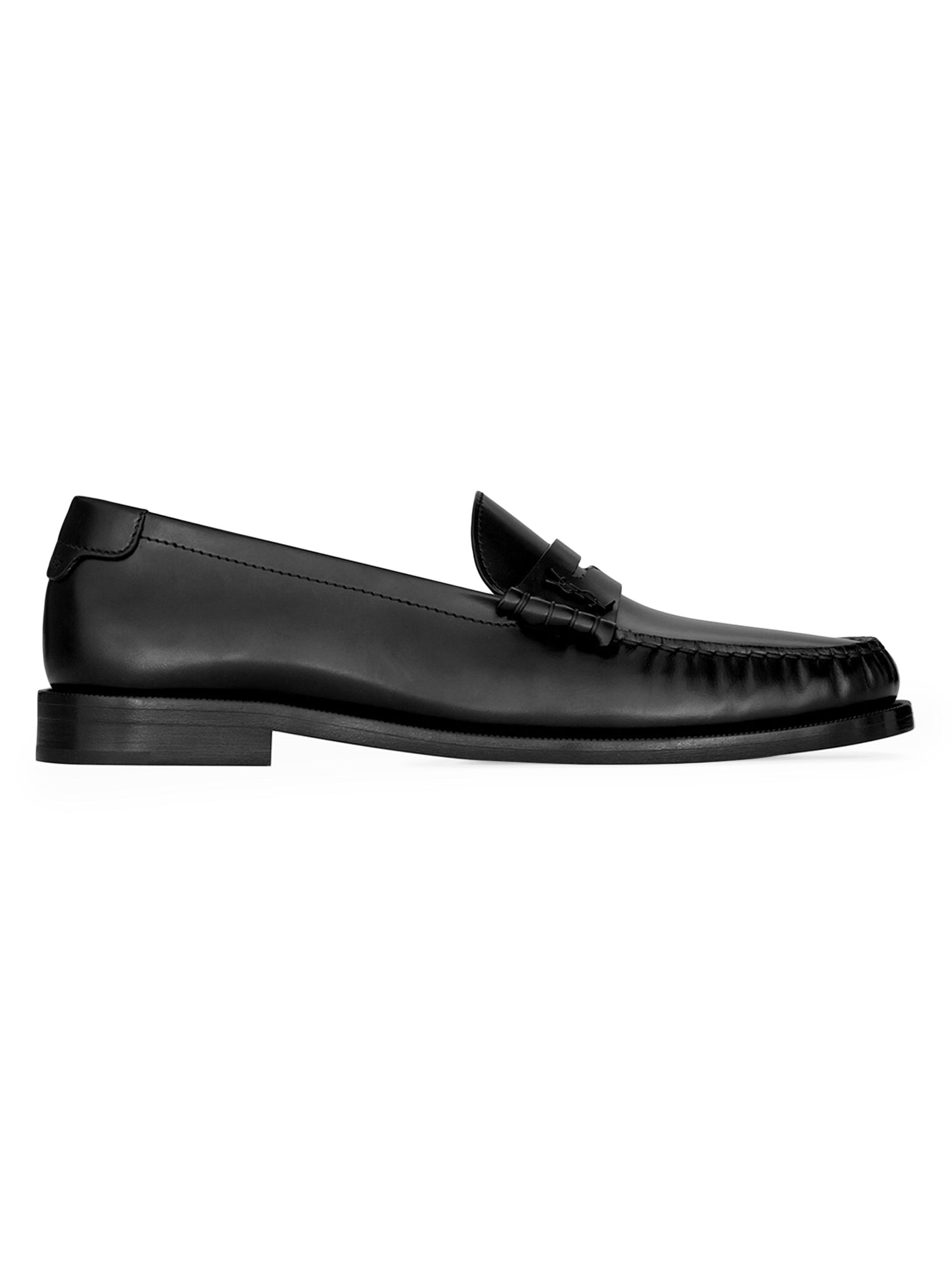 タッチkingYVES SAINT LAURENT leather loa Saint Laurent Leather Loafers – Lord & Taylor