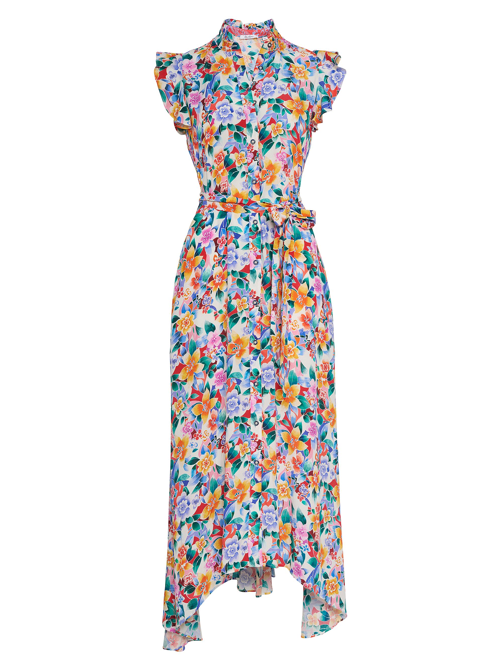 Robert Graham Women's Sadie Silk-Blend Floral Maxi Dress