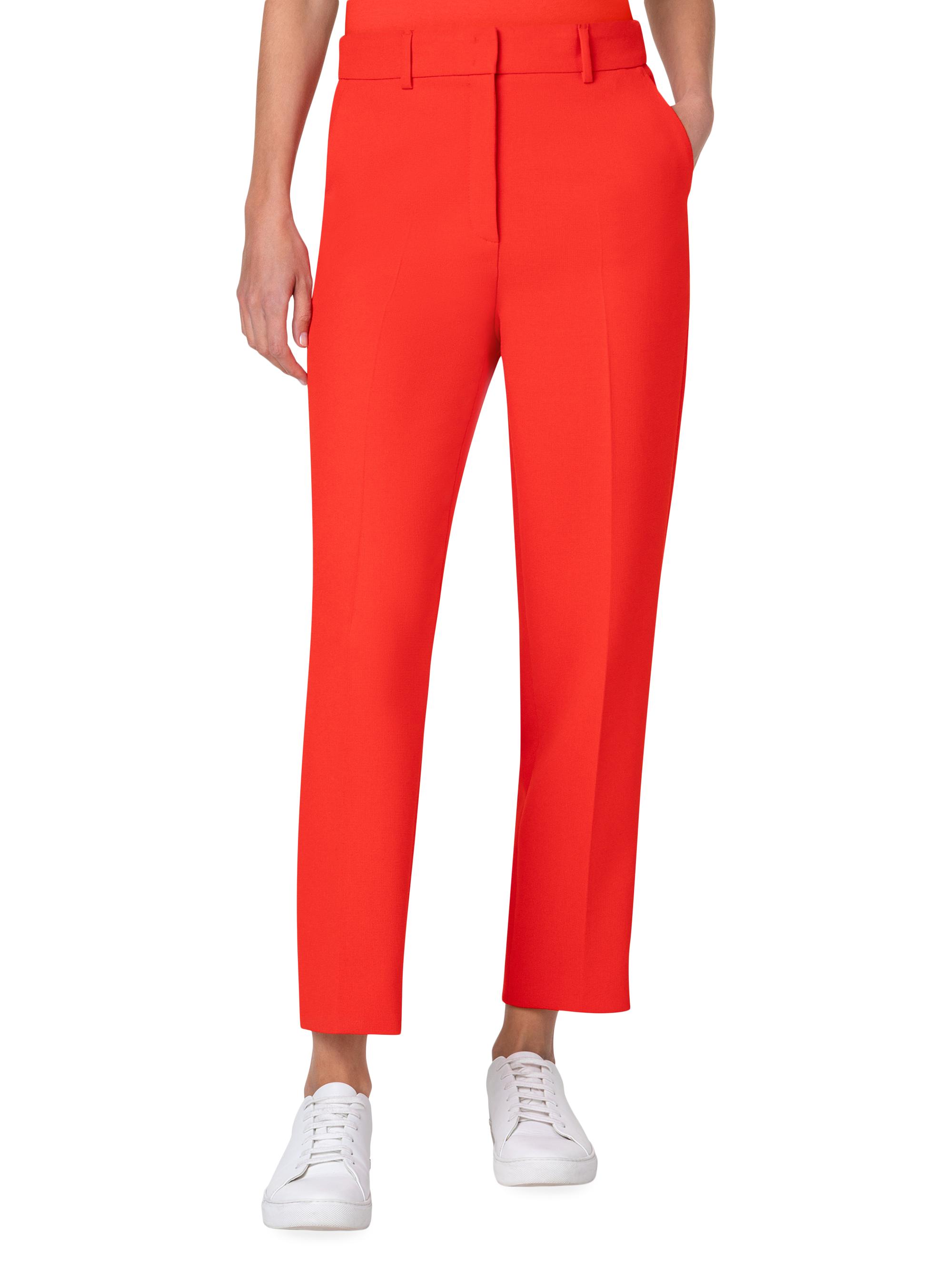 Loulou mesh-detail trousers - Red