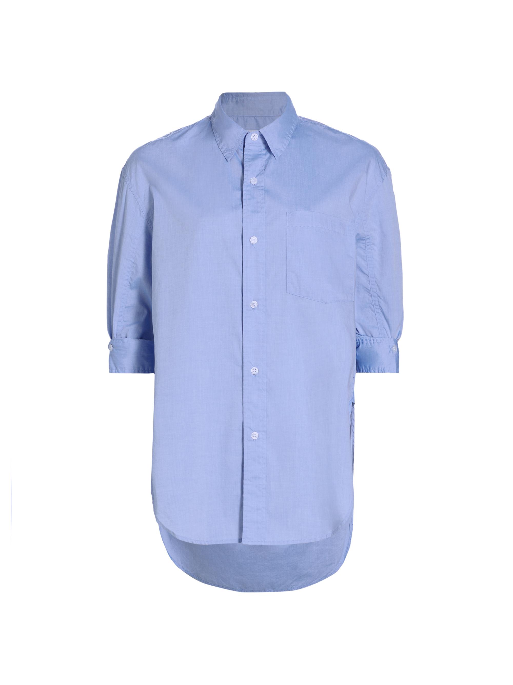 Citizens of Humanity Women's Kayla Cotton Oversized Shirt - Blue End On End