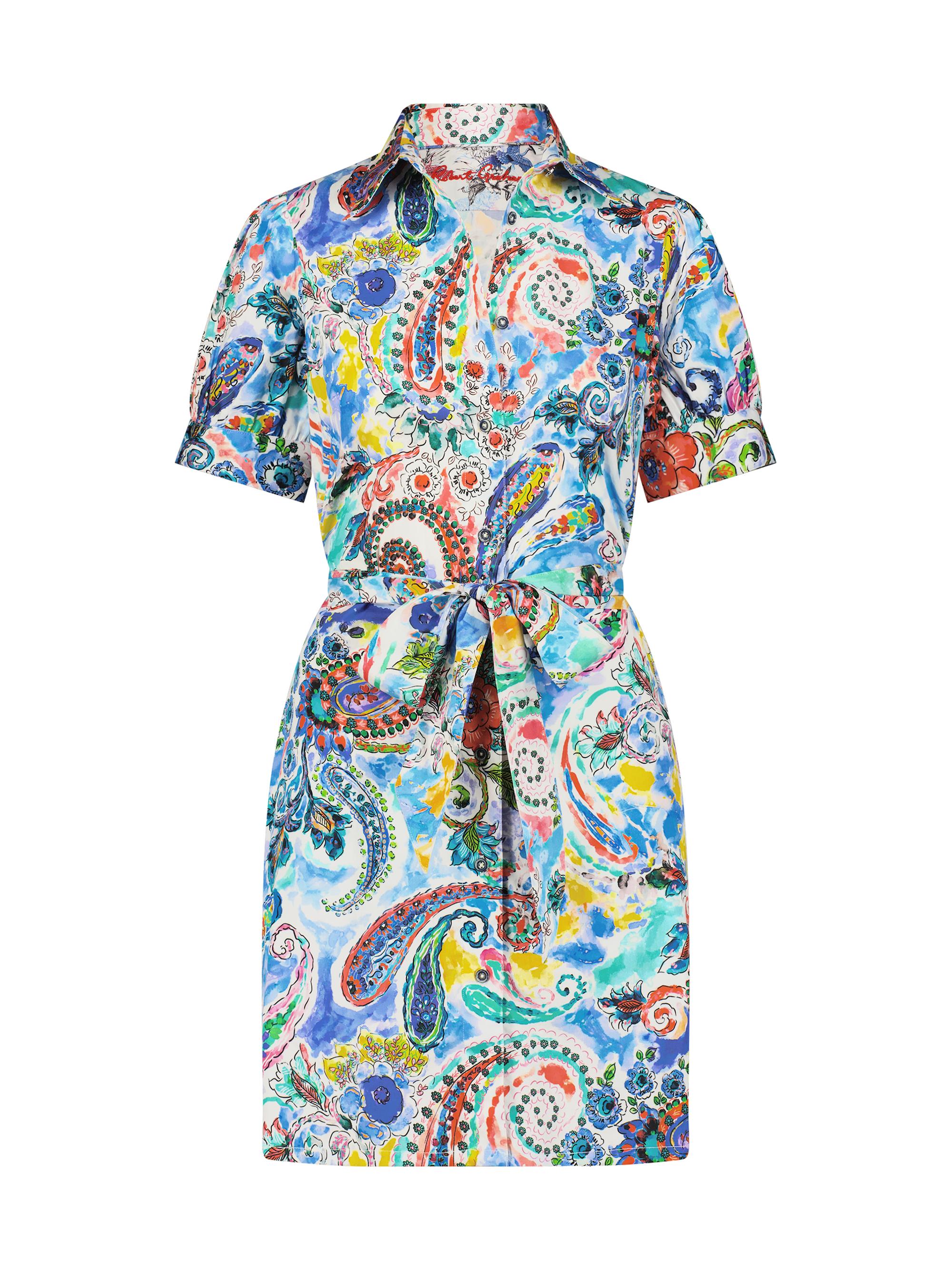 Robert Graham Women's Carolina Watercolor Paisley Shirtdress Dress