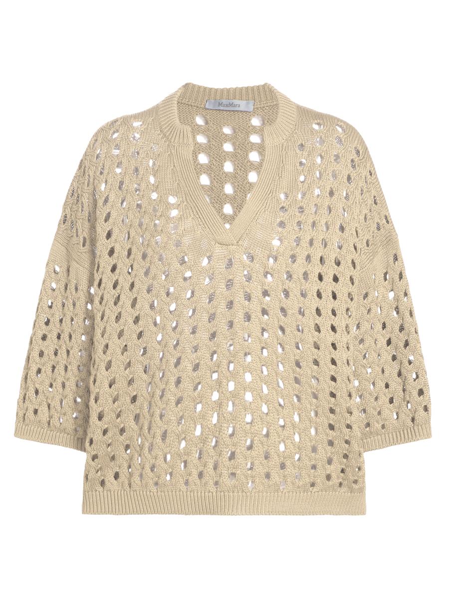 Max Mara Ottuso Open-Knit Cotton Sweater | Saks Fifth Avenue