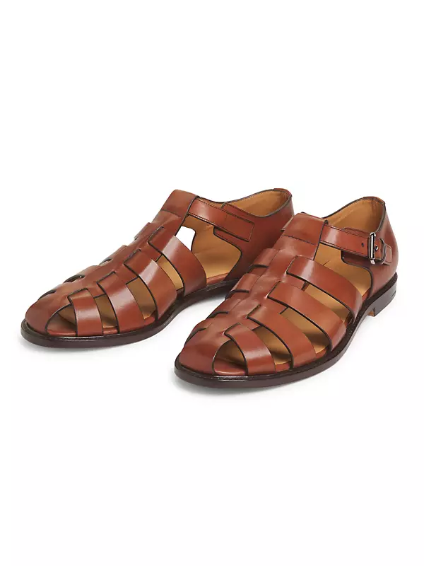 Fisherman 3 Caged Leather Sandals
