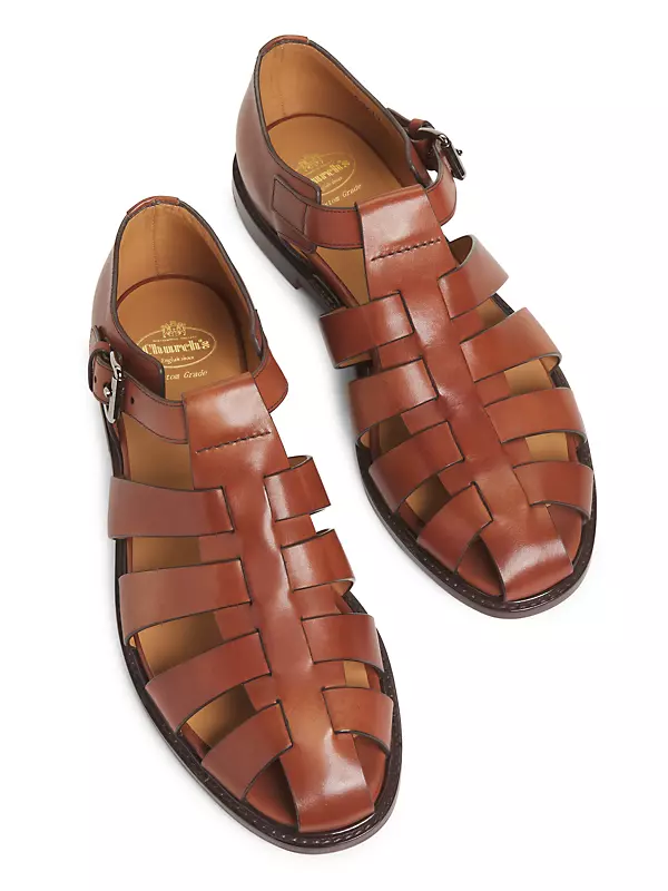 Fisherman 3 Caged Leather Sandals