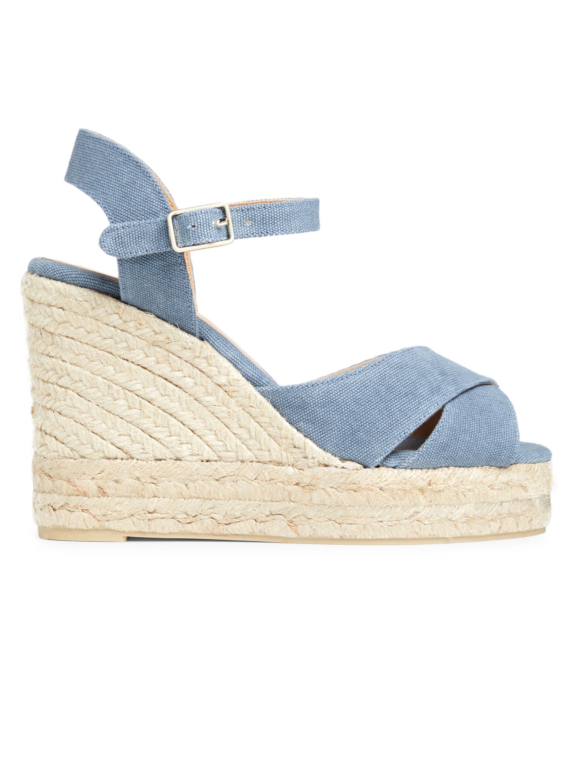 Castañer Women's Blaudell 115MM Espadrille Wedge Sandals - Denim Blue