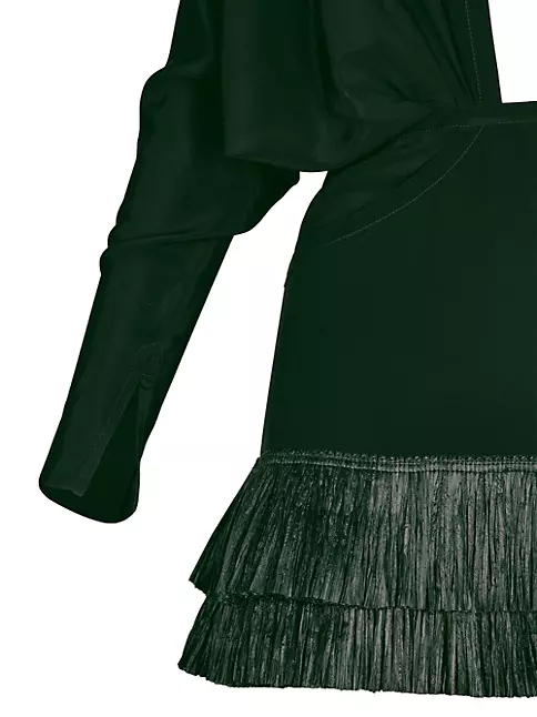 Shop Johanna Ortiz Mojito Nights Silk Raffia Minidress | Saks Fifth Avenue | Sommerkleider