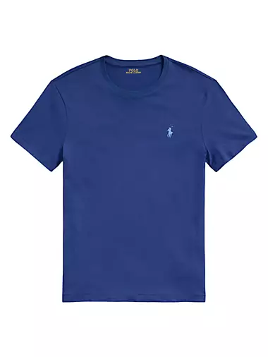 Polo V-neck Mens T-shirt Light Blue - John Craig