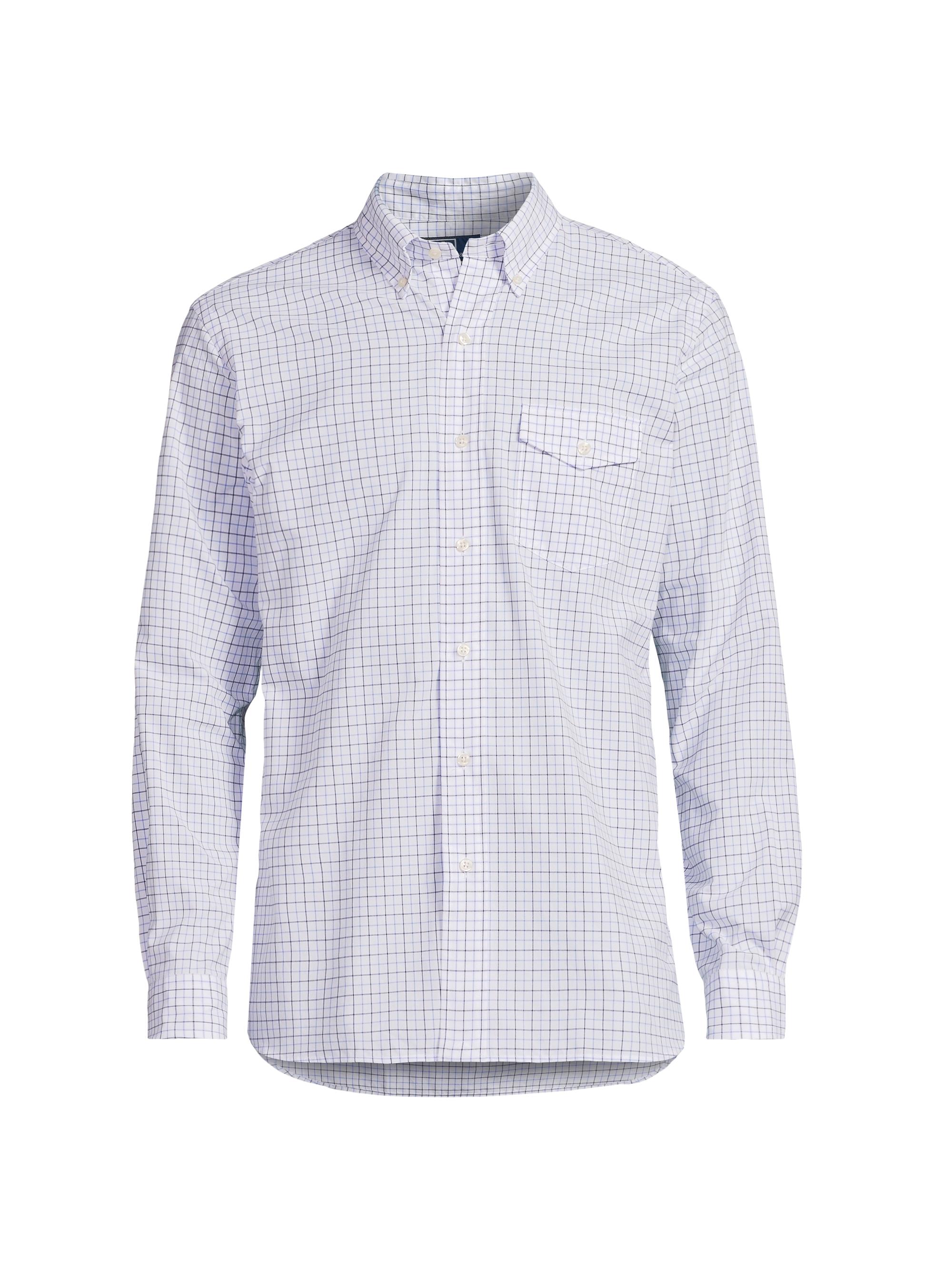 Polo Ralph Lauren Men's Checked Cotton Button-Down Shirt - White Blue