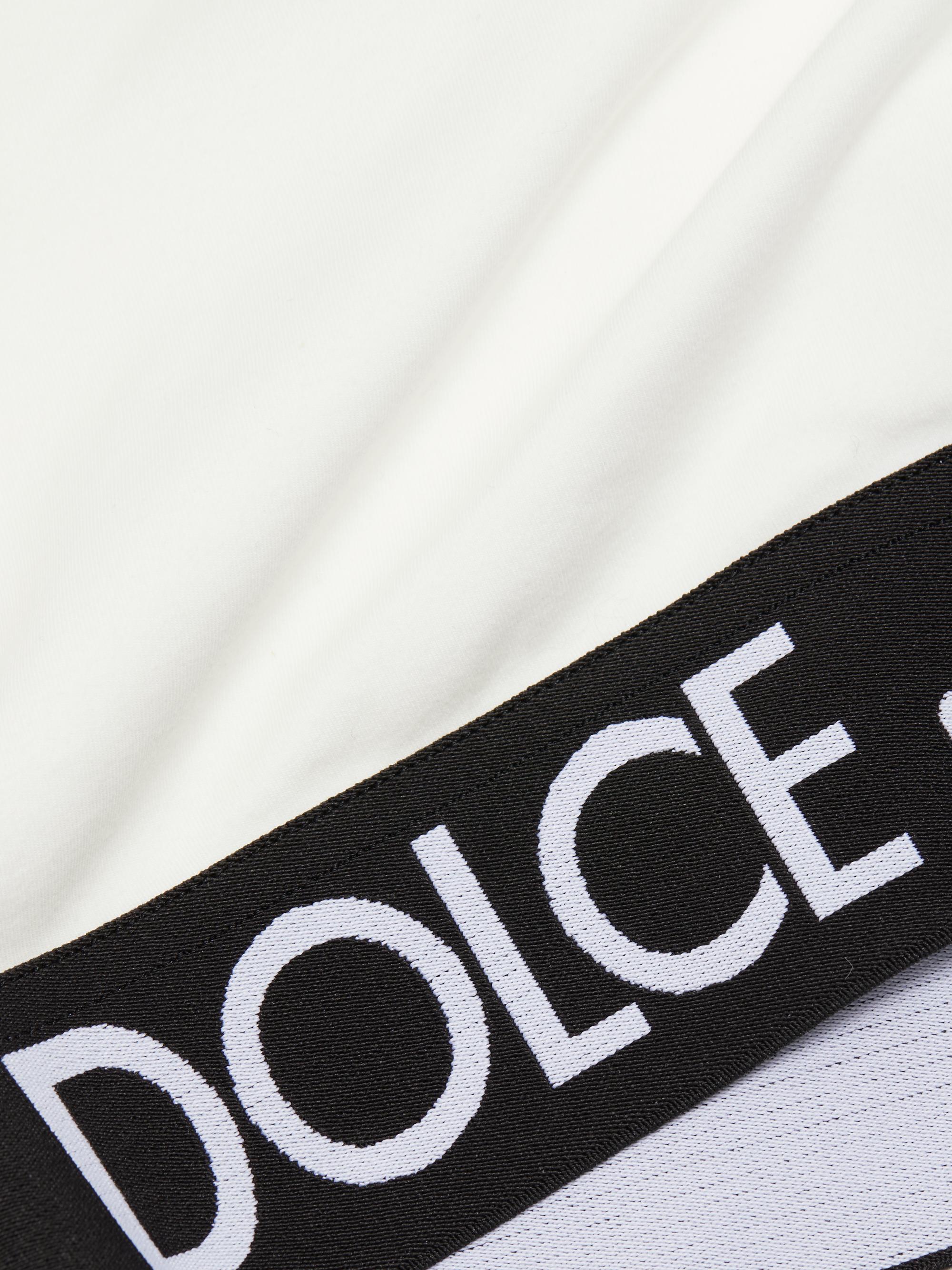 Dolce&Gabbana Logo Tape Crop T-Shirt | Saks Fifth Avenue