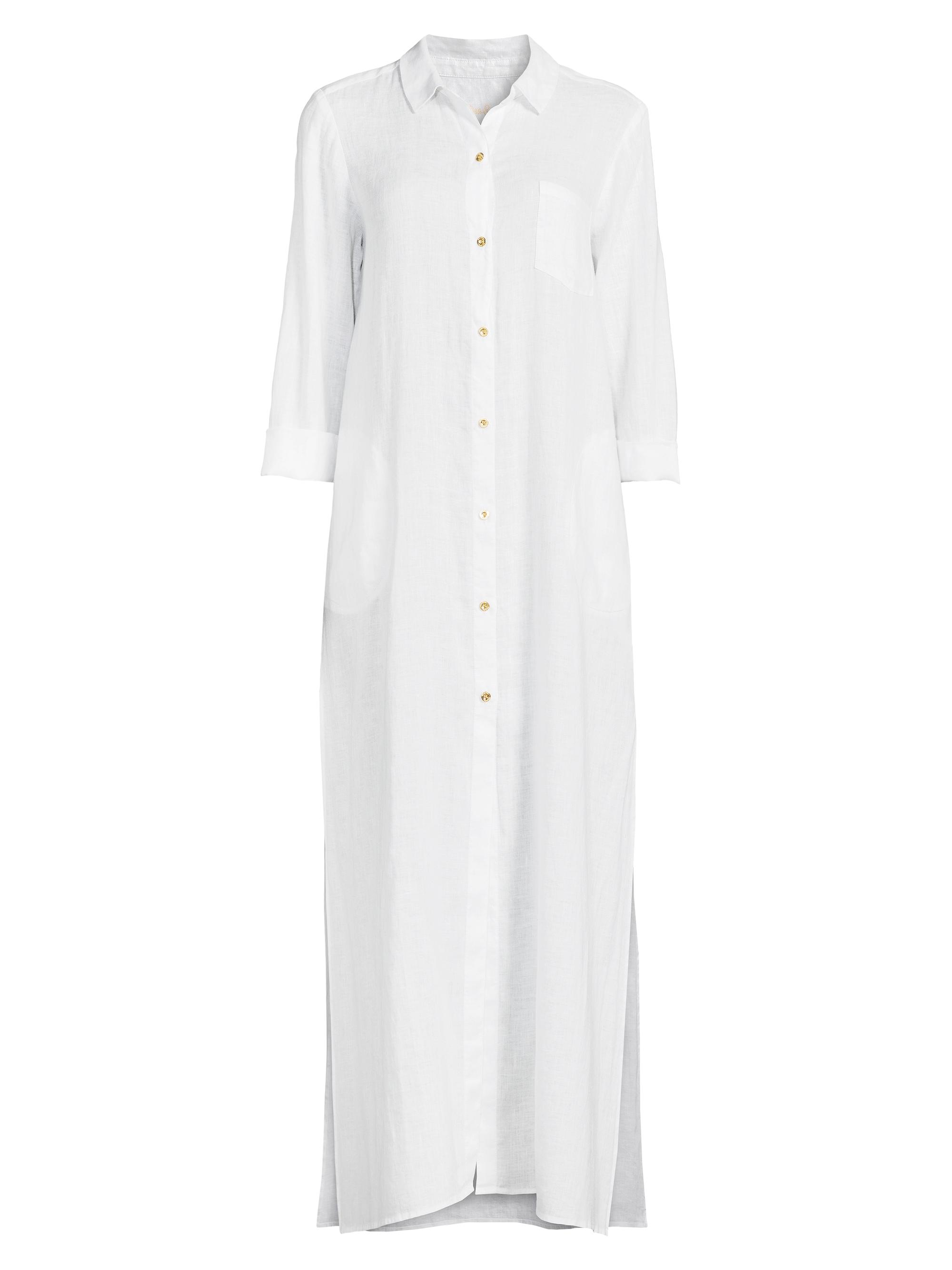 Lilly Pulitzer Women's Natalie Maxi Cover-Up Shirtdress - Resort White