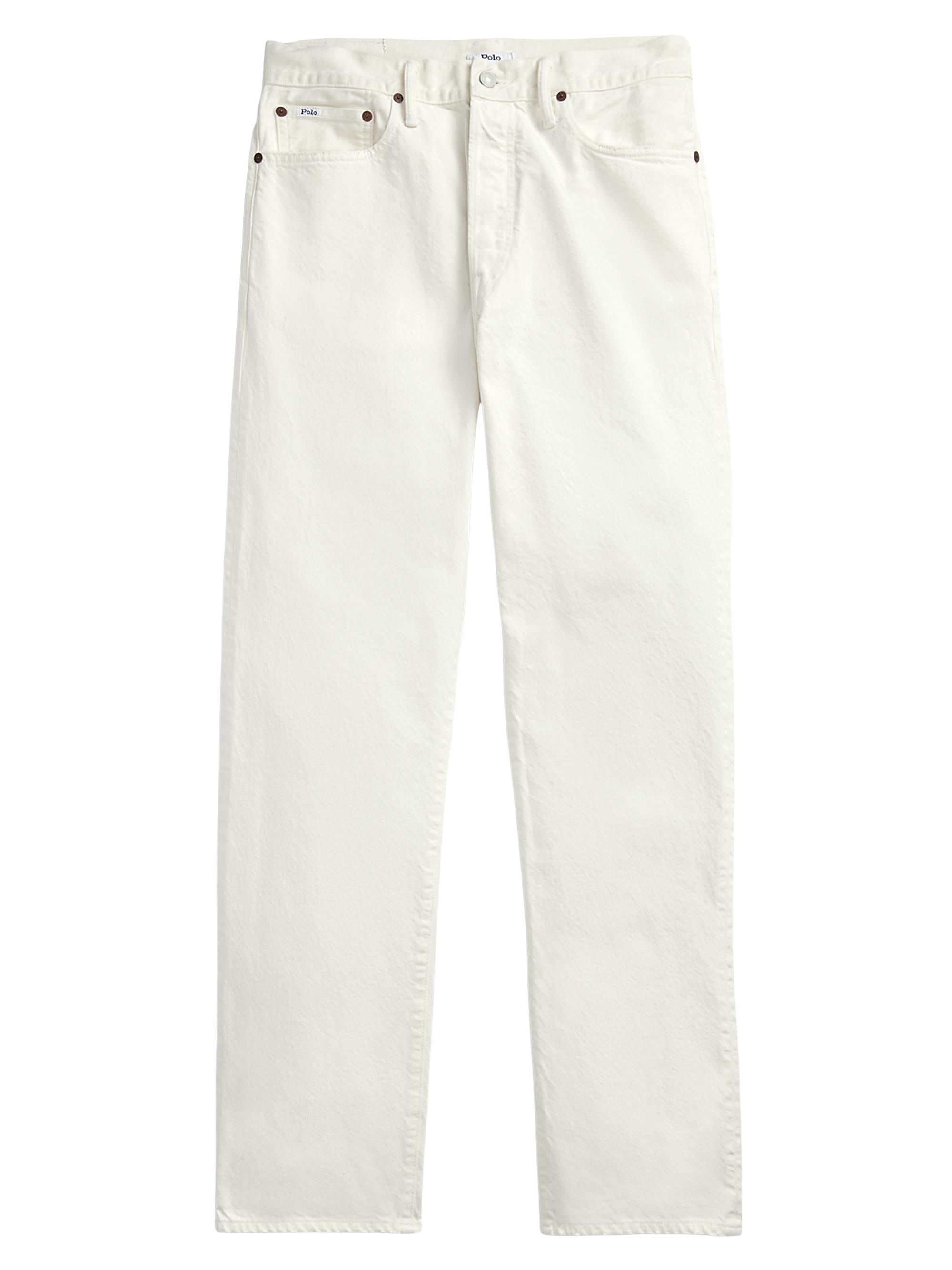Polo Ralph Lauren Men's Five-Pocket Straight-Leg Jeans - Matheo Deckwash White