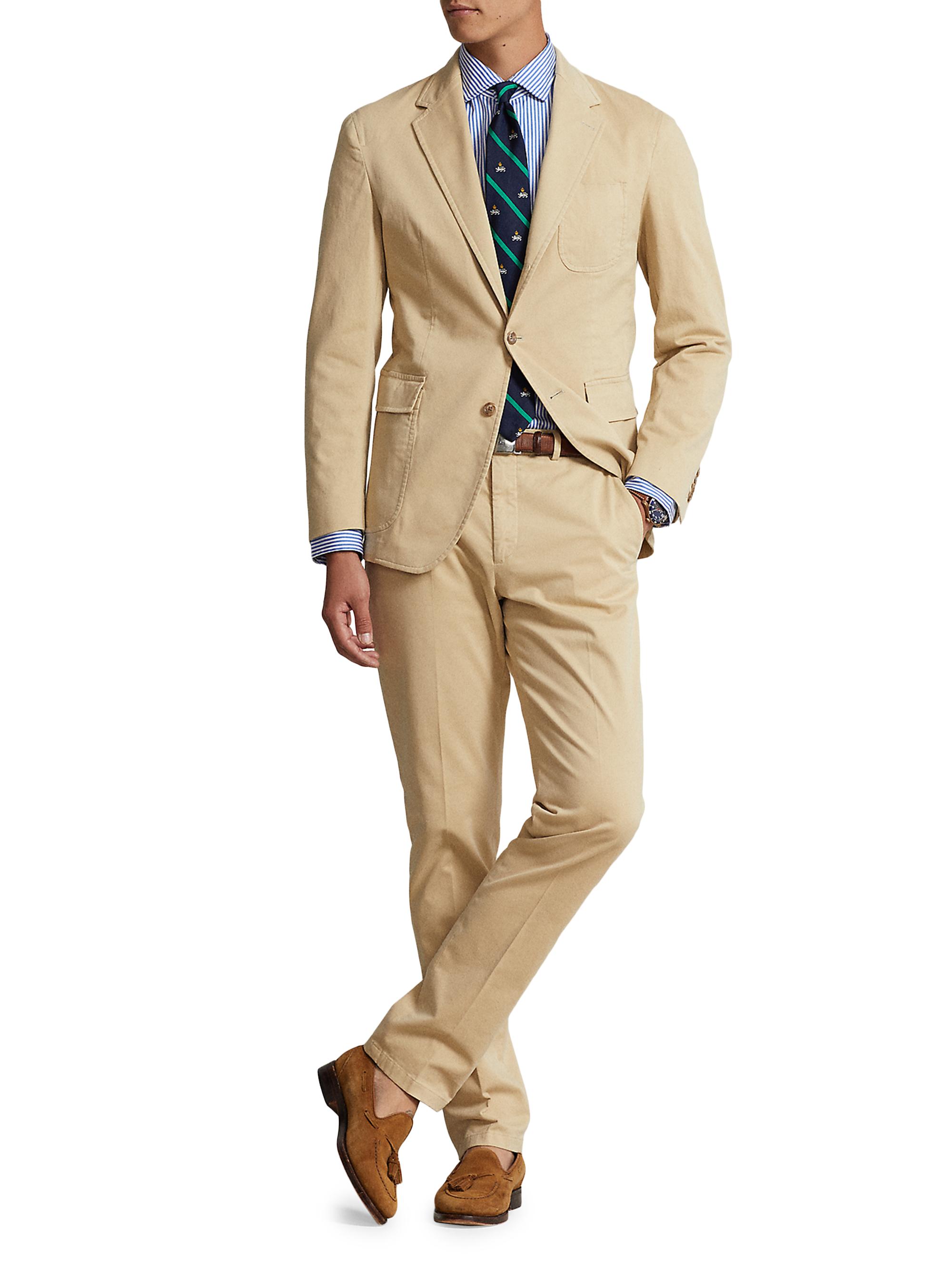 Polo Ralph Lauren Garment-Dyed Cotton Two-Button Suit Jacket