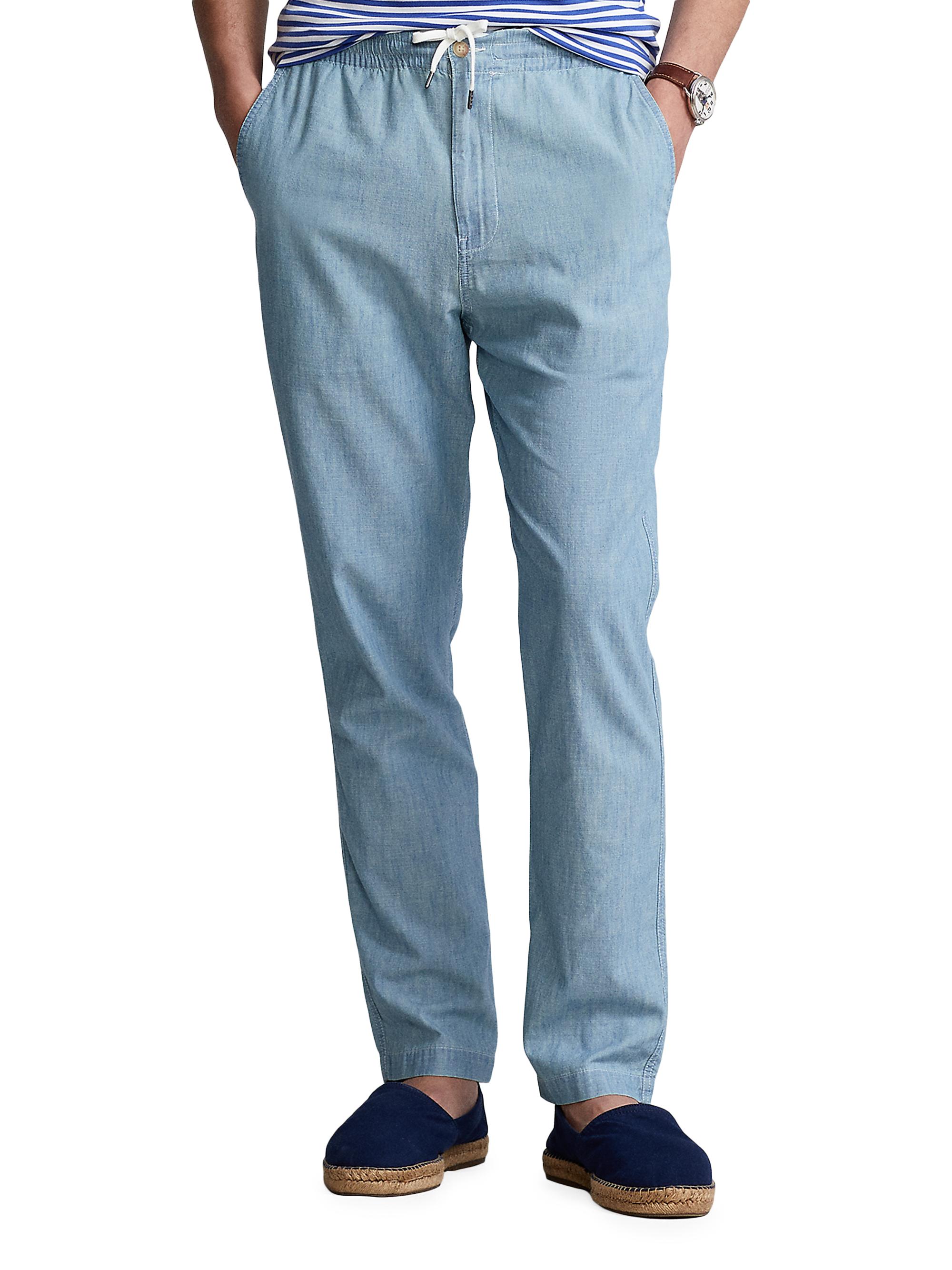 Shop Polo Ralph Lauren Stretch Twill Flat Front Pants | Saks Fifth 
