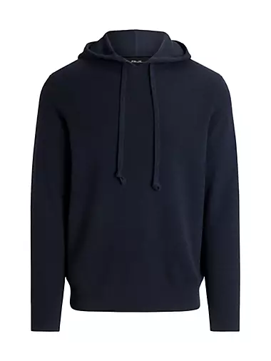 BOSS - Stretch-cotton hoodie with decorative reflective mountain pattern