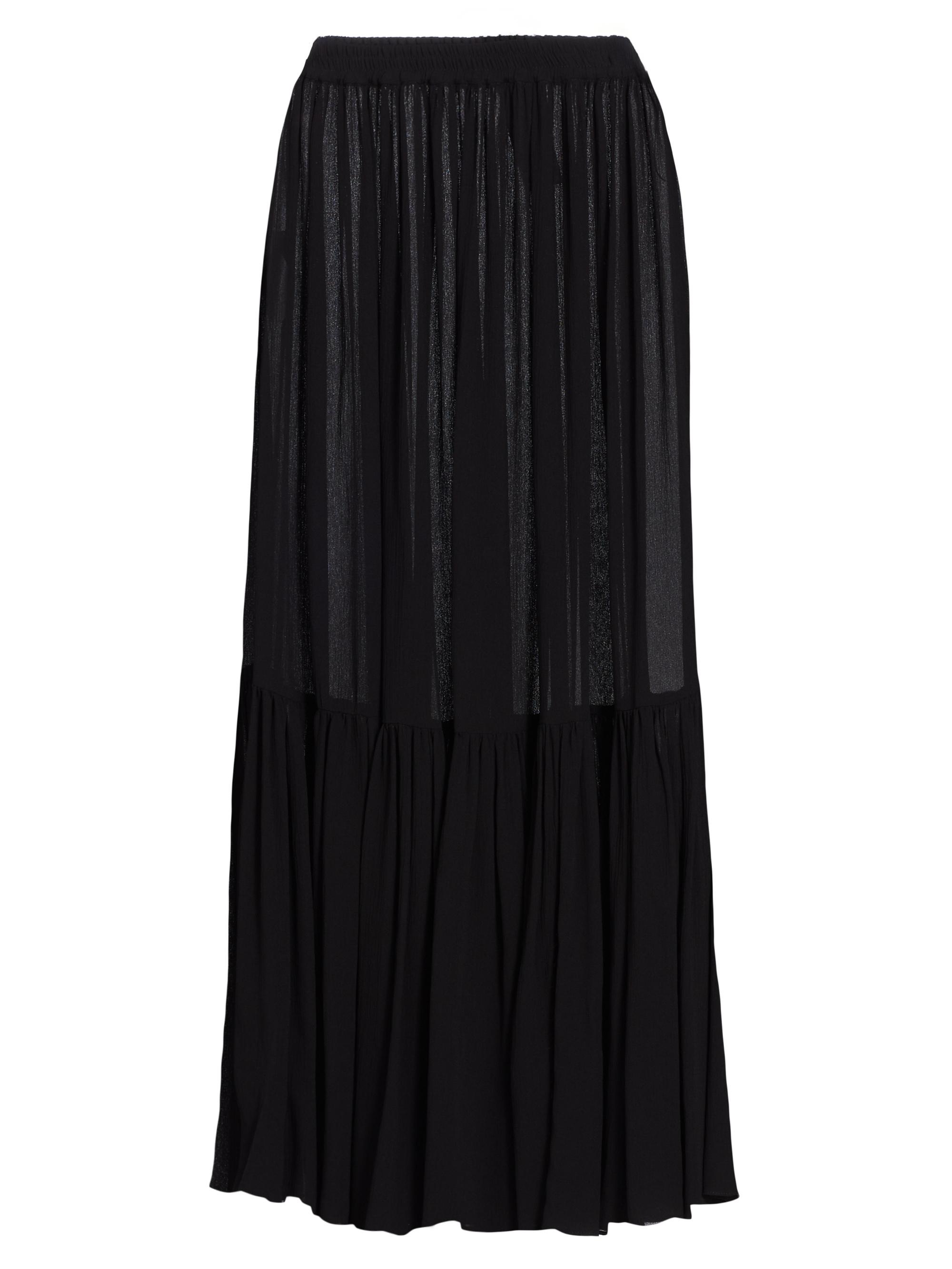 Michael Kors Collection Women's Tiered Ruffle Maxi Skirt - Black
