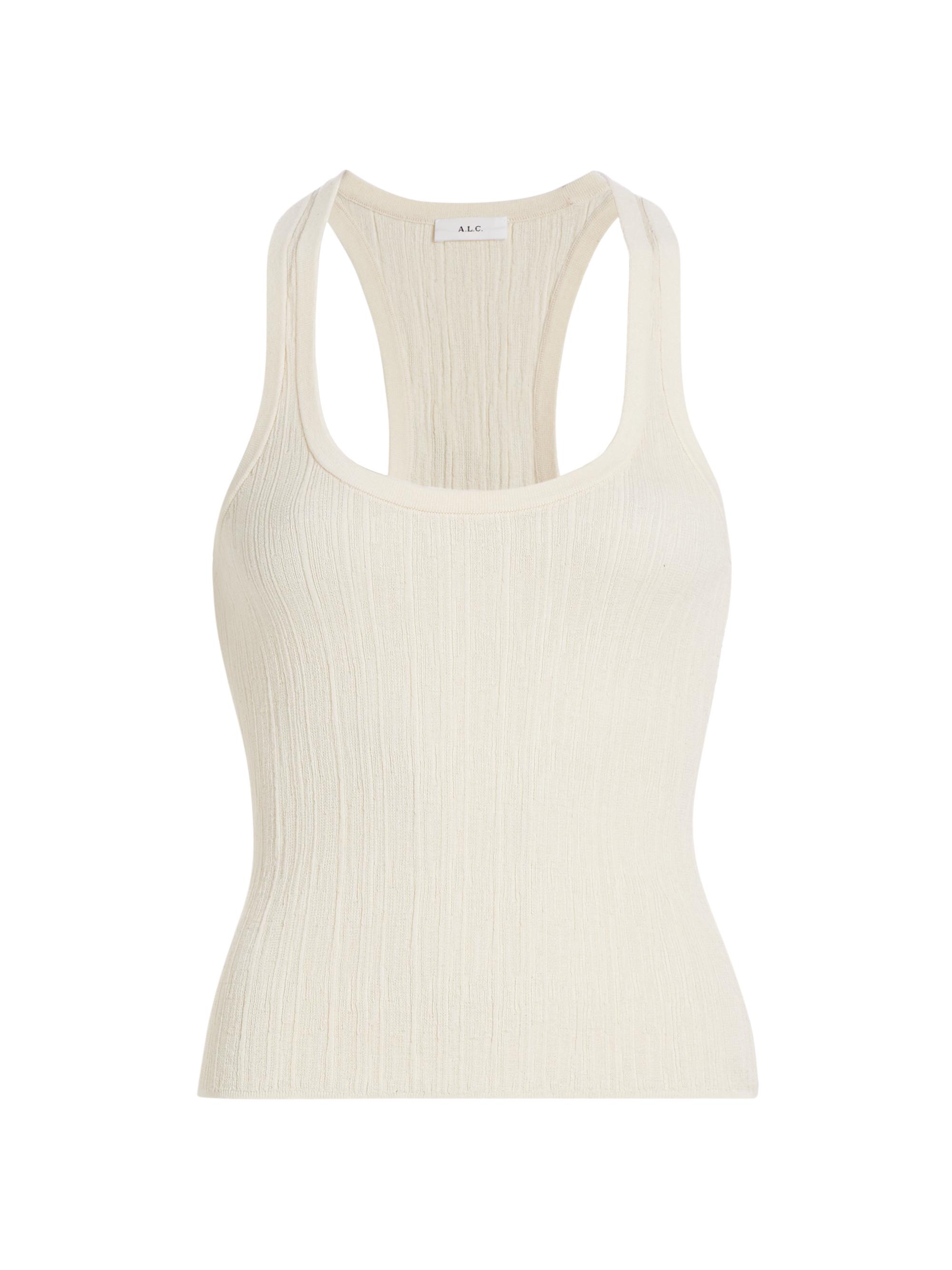 A.L.C. Women's Iris Cotton Tank - Light Blue