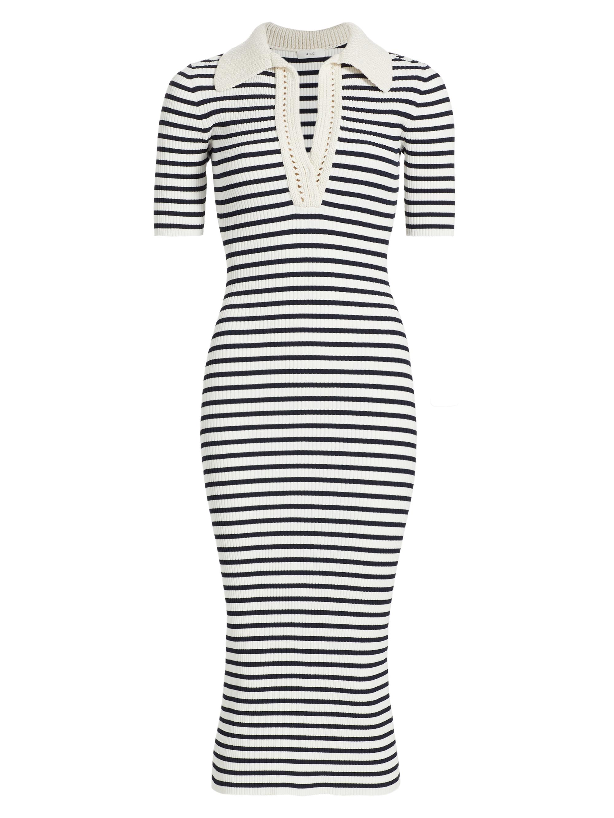 A.L.C. Darcy Striped Knit Midi-Dress | Saks Fifth Avenue