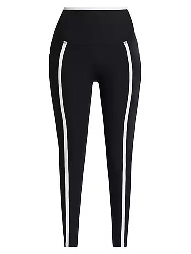 Marc New York Performance Women's Shiny Legging (Standard & Plus Size),  Black, Large