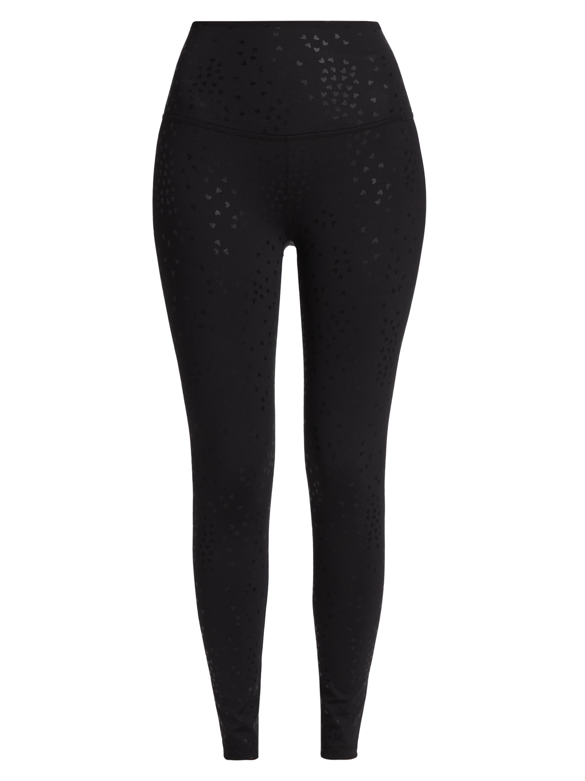 Beyond Yoga Women's High-Waisted Foil Heart Leggings - Black Sprinkled Hearts