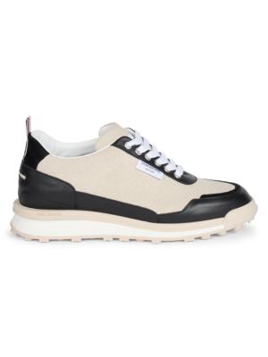 THOM BROWNE - Leather Sneakers