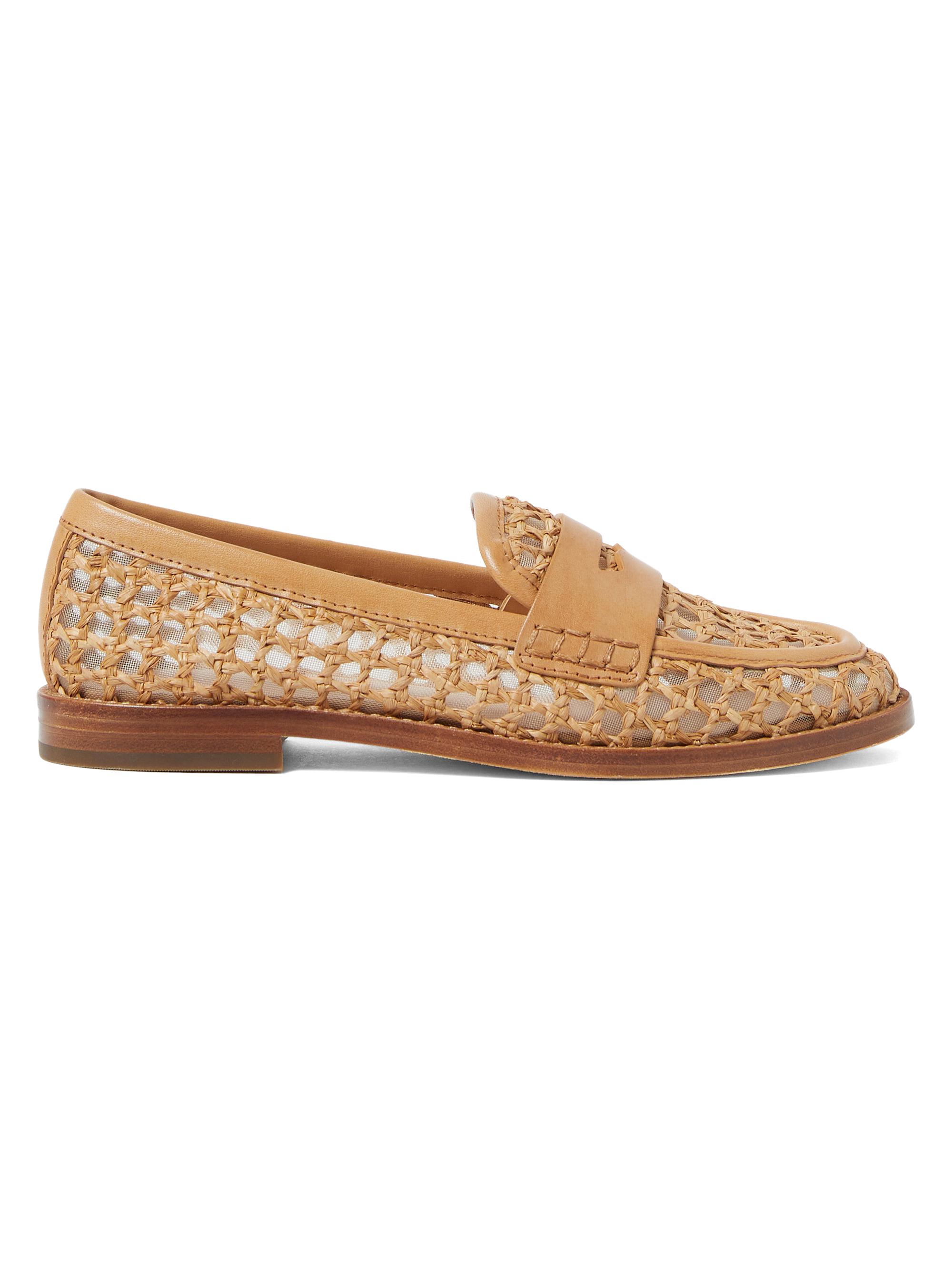 Loeffler Randall Women's Rachel Crochet Raffia Loafers - Natural
